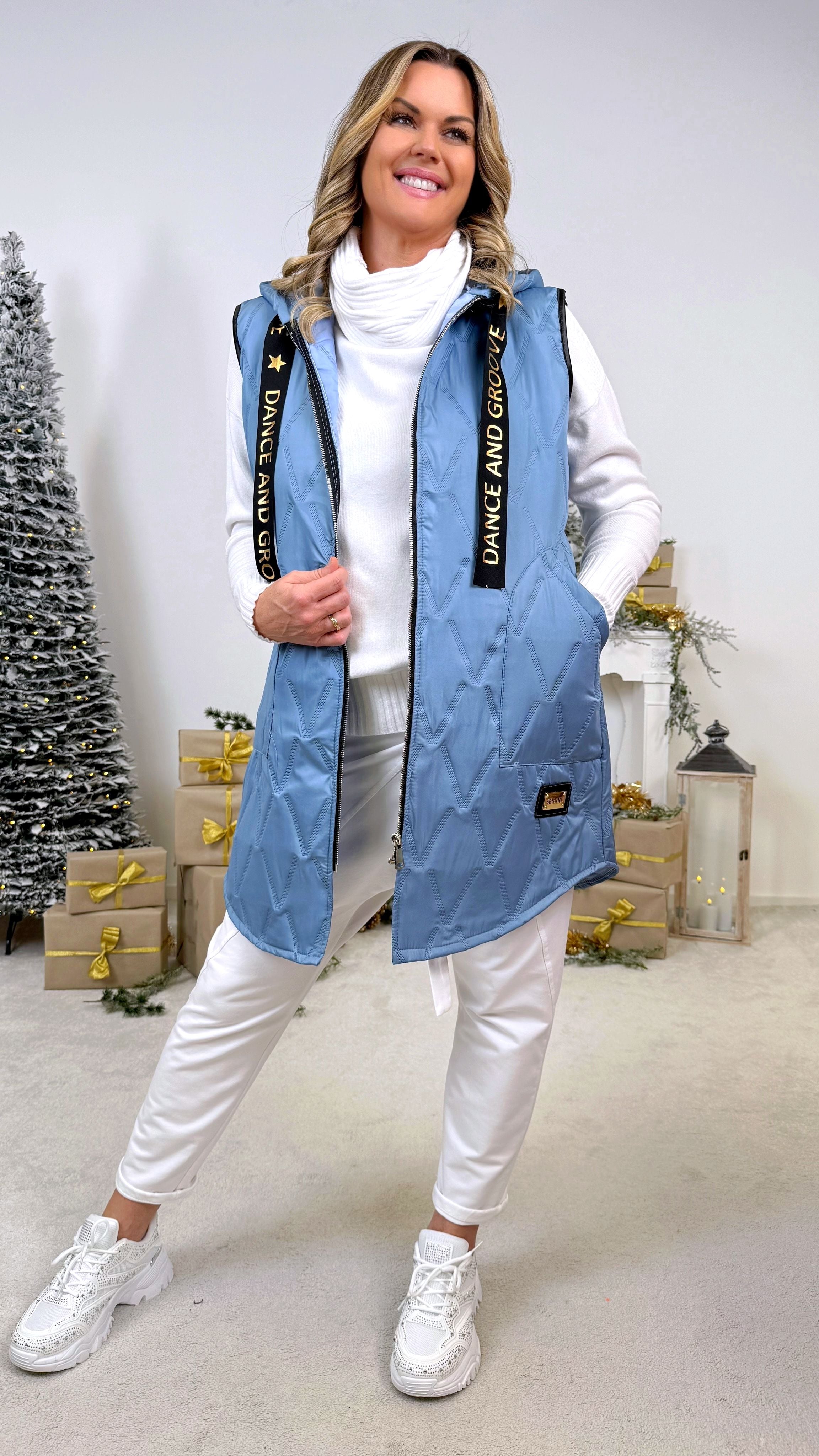 Dünne Steppweste Active Star *Jeansblau*