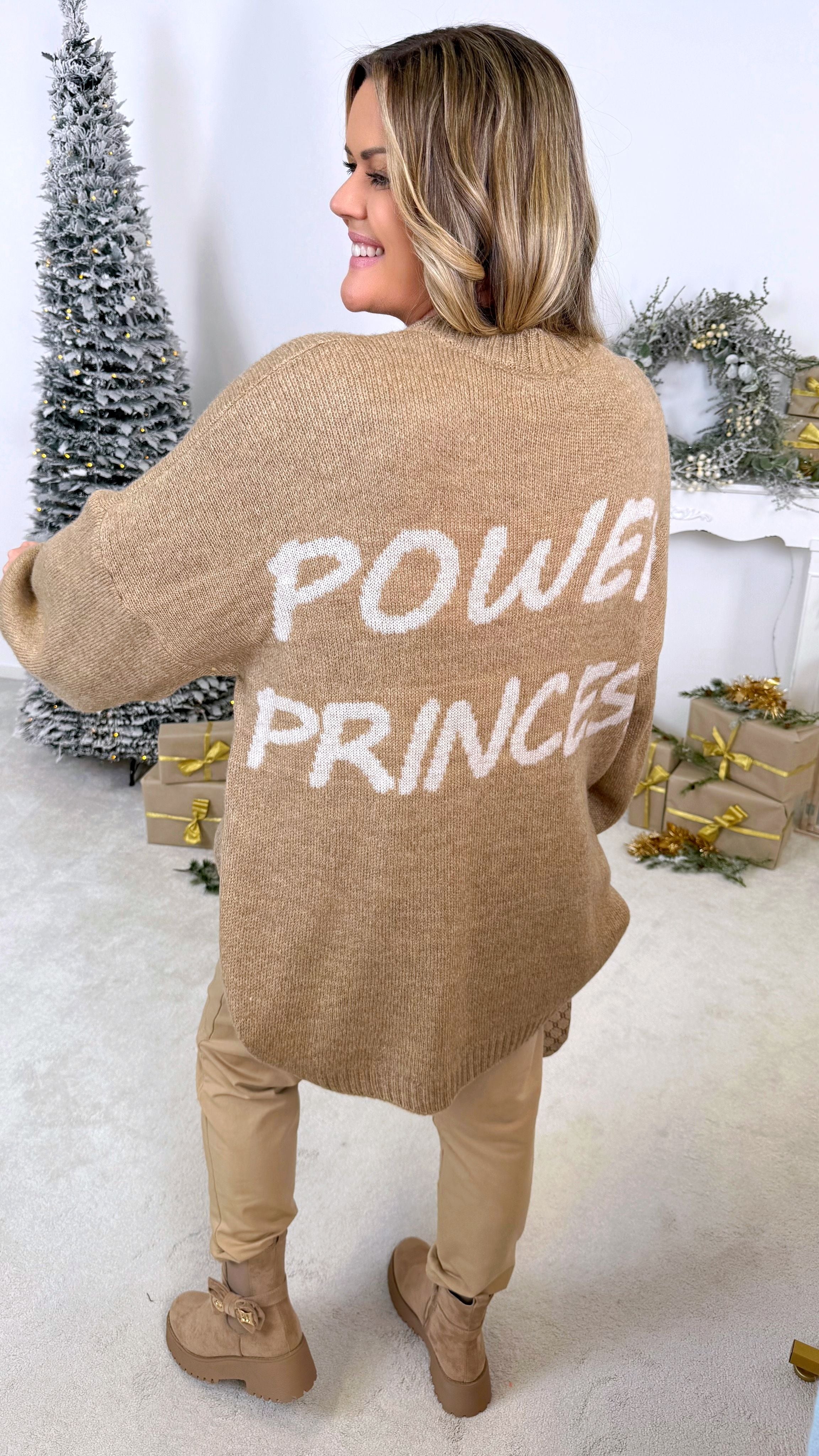 Strickpullover Power Princess *Camel*
