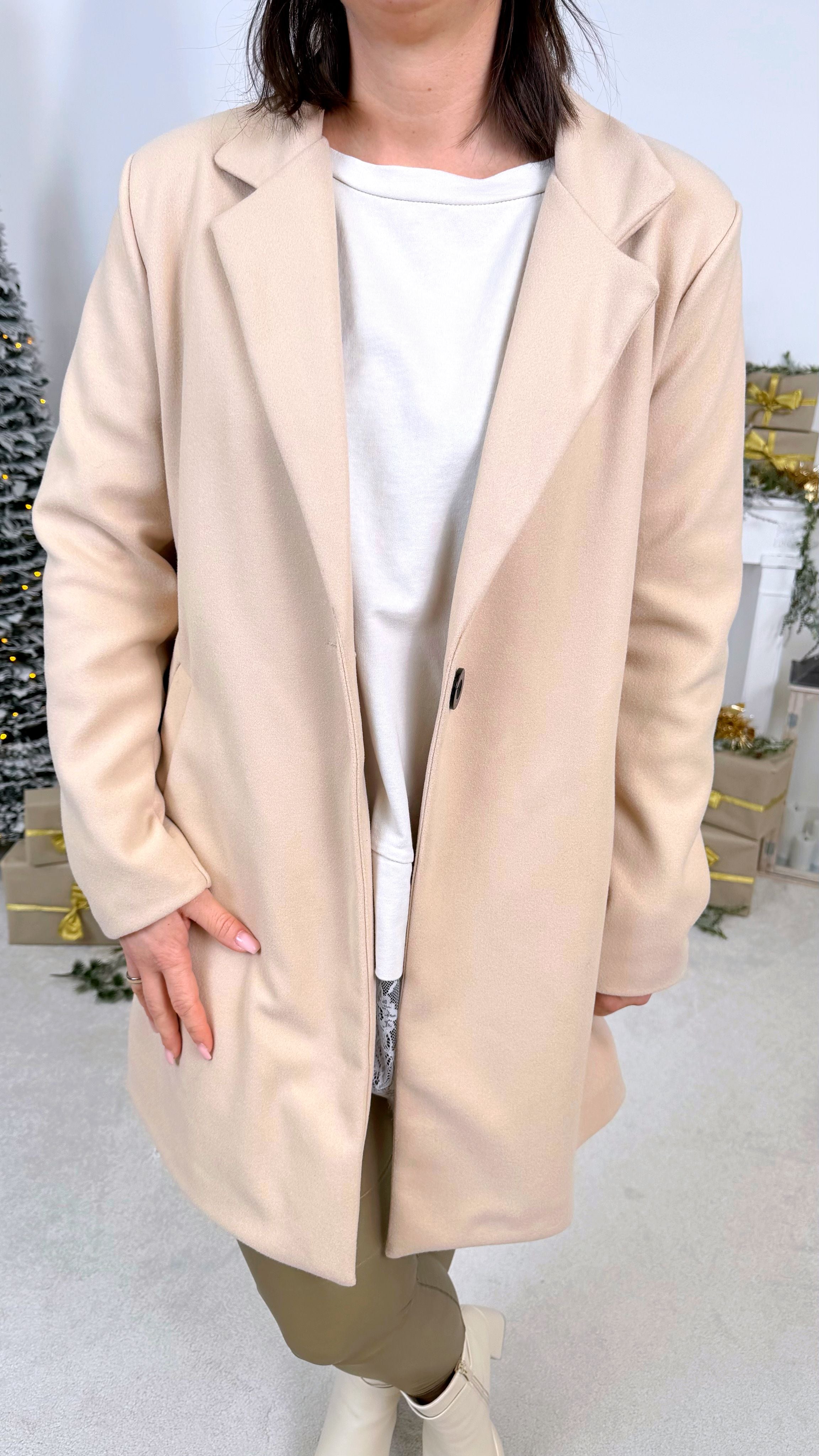 Long Blazer Daily Chic *Beige*