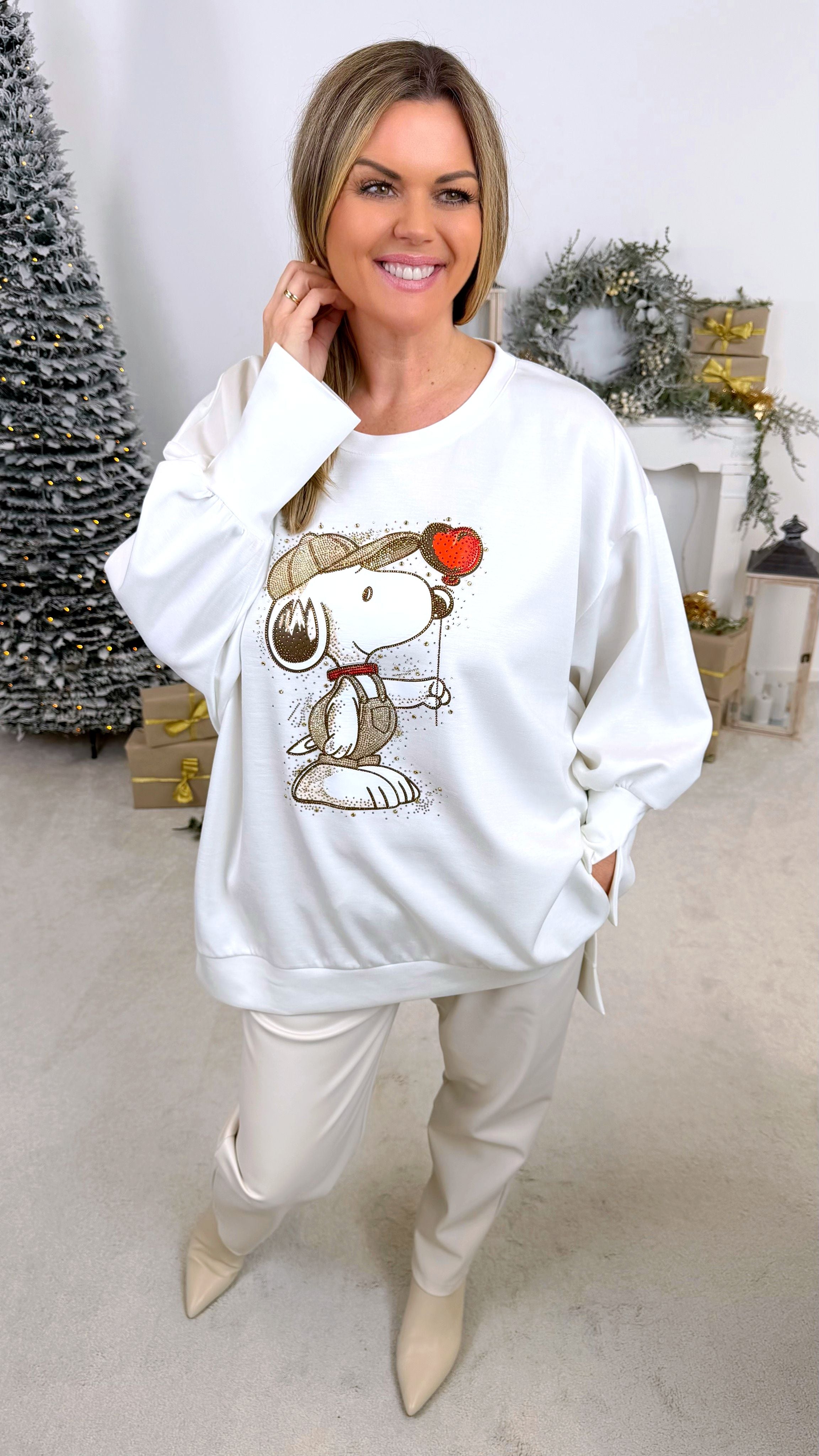 Sweatshirt Sparkle Pup *Woll-Weiß*