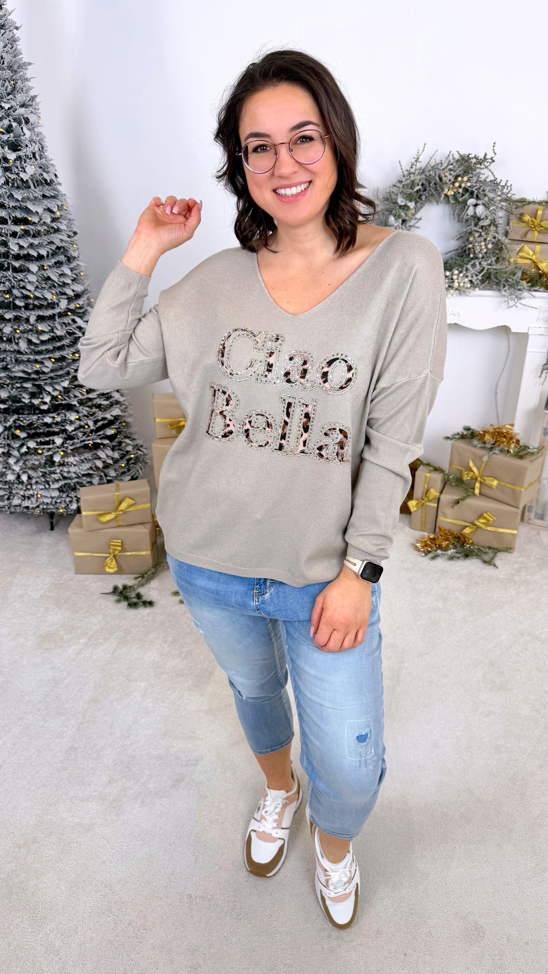 Pullover Leopardissima *Taupe*