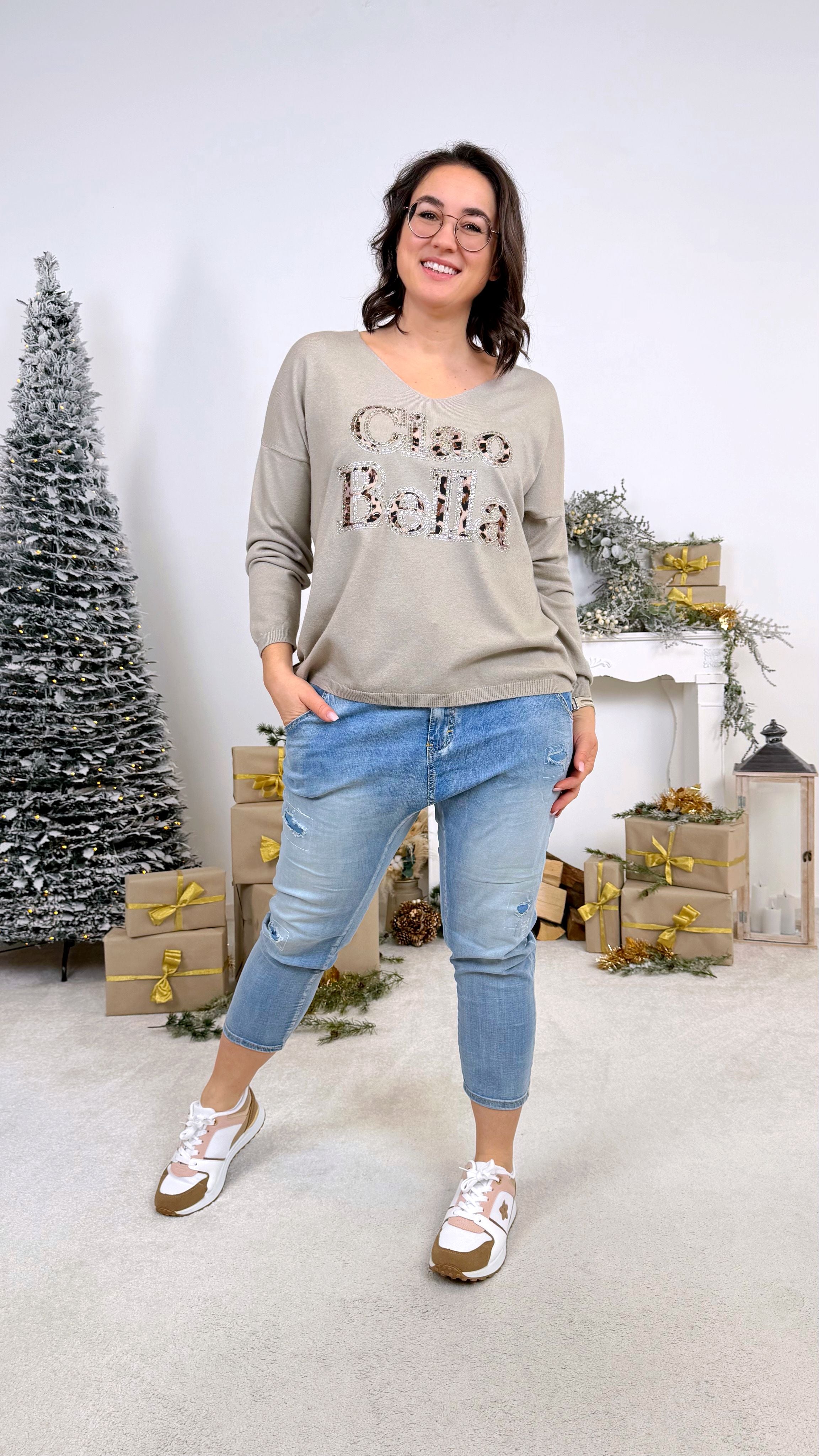 Pullover Leopardissima *Taupe*