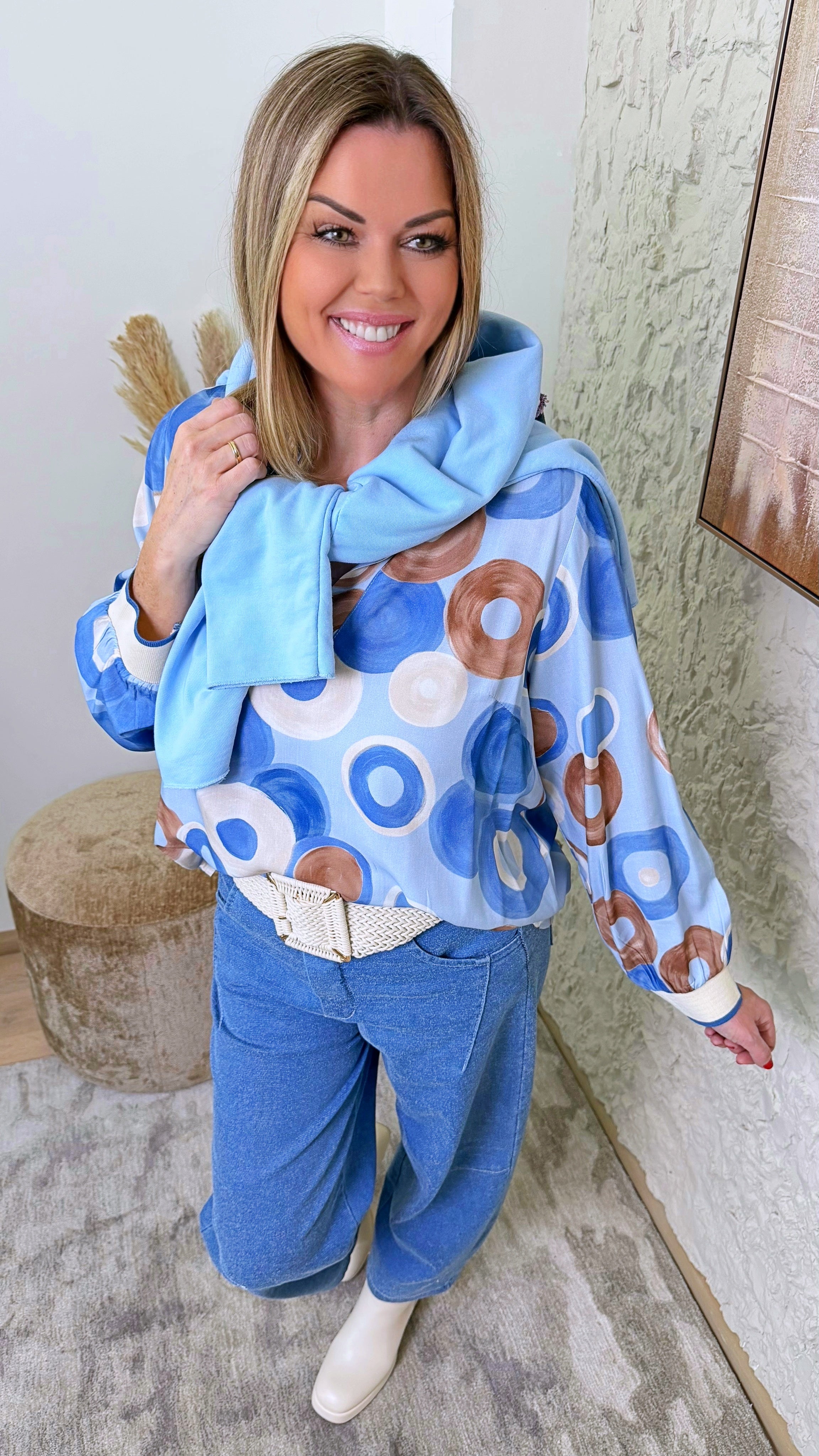 Blusenshirt Riviera Rings *Blau*