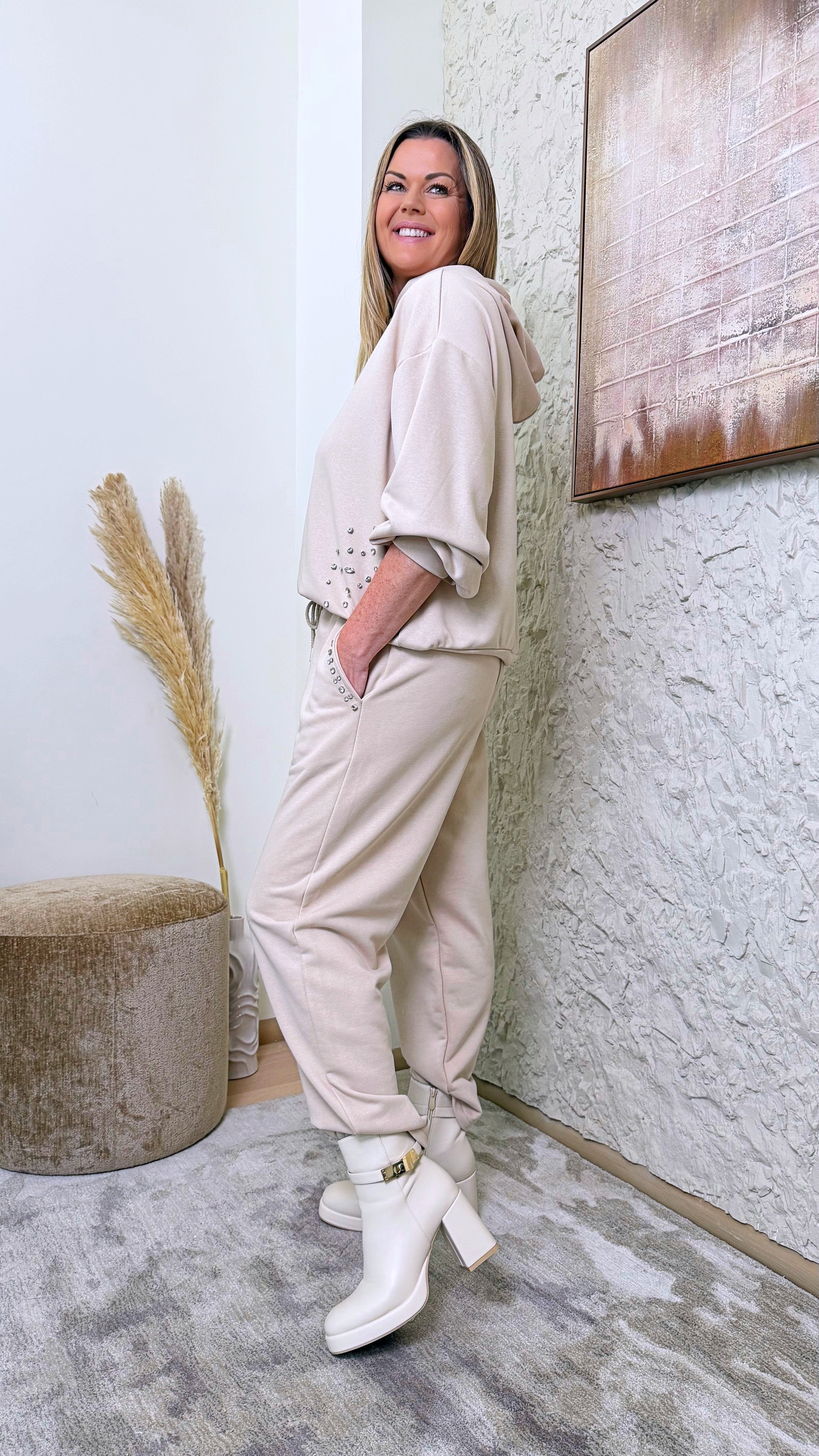 Sweathose Diamond Drop *Beige*