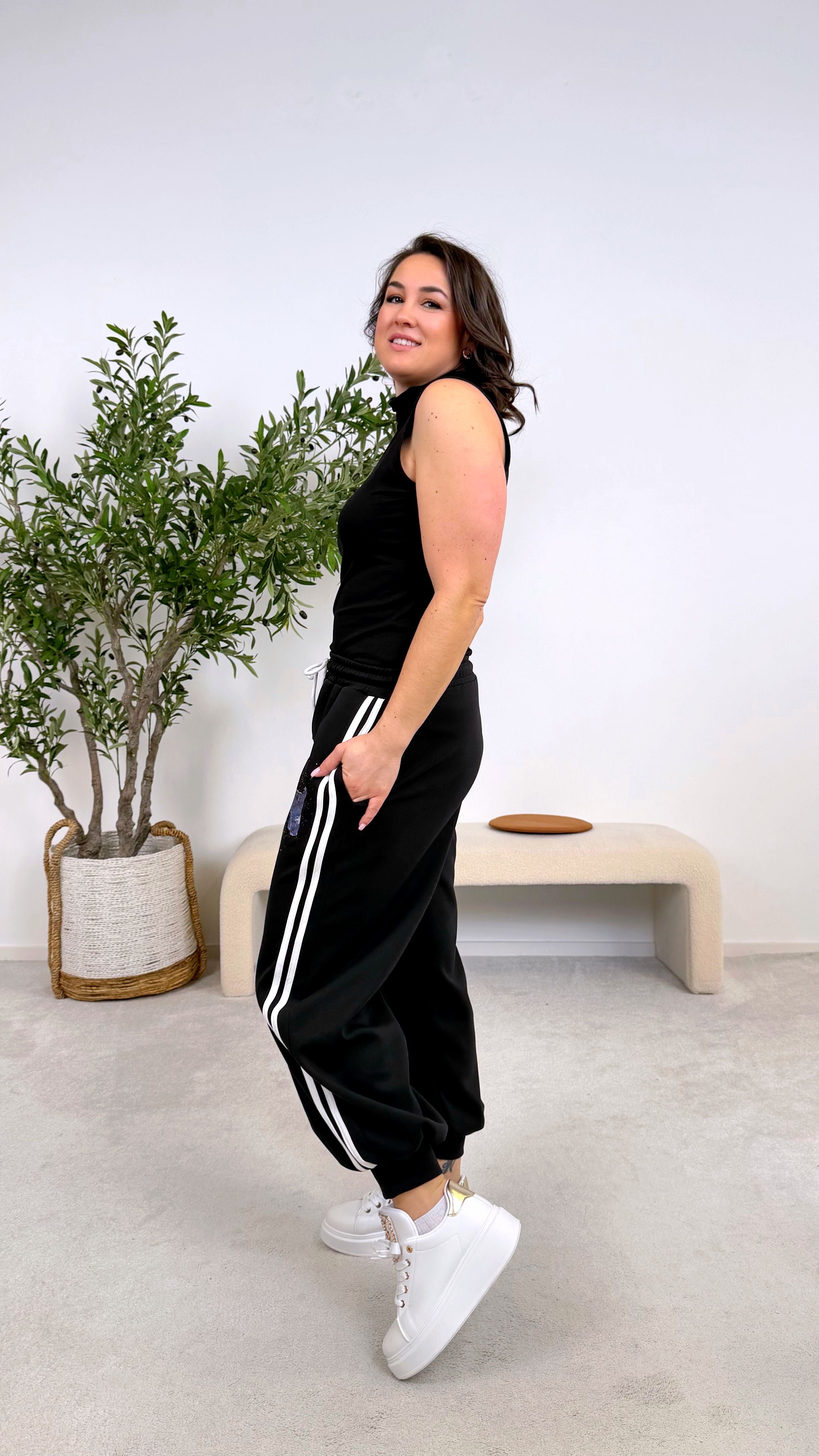 Rollkragen-Top Slim It *Schwarz*