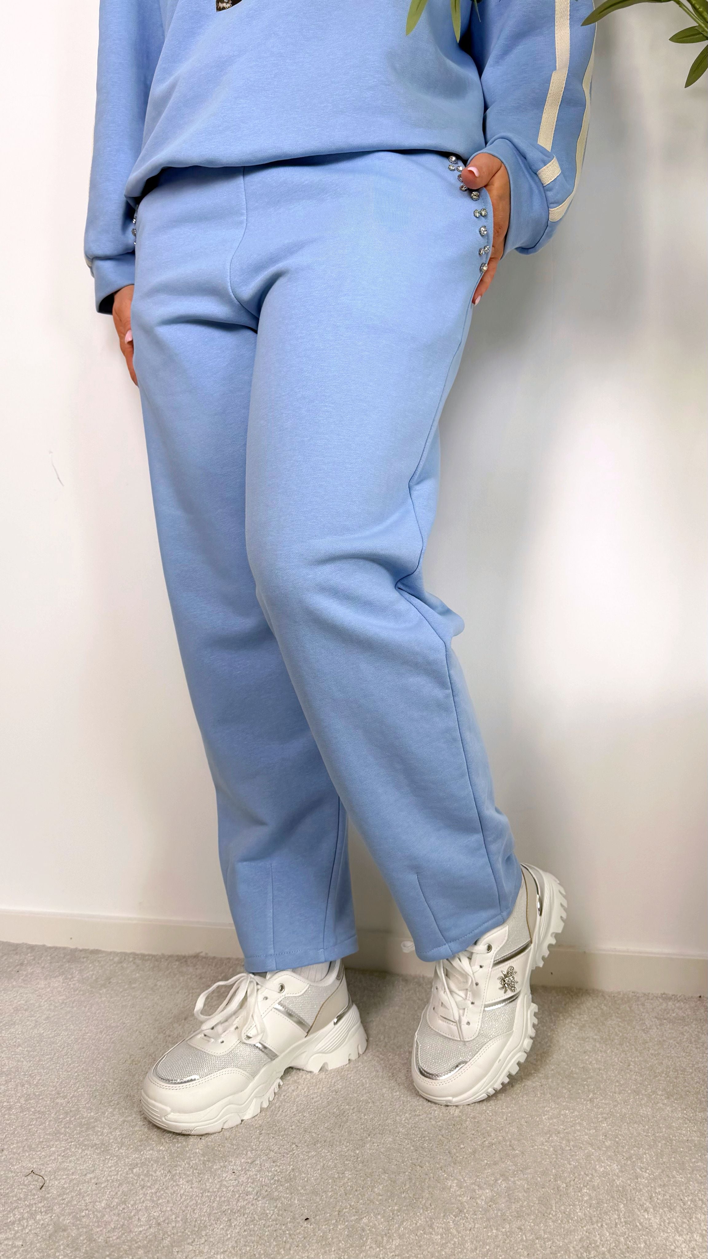 Sweathose Diamond Drop *Blau*