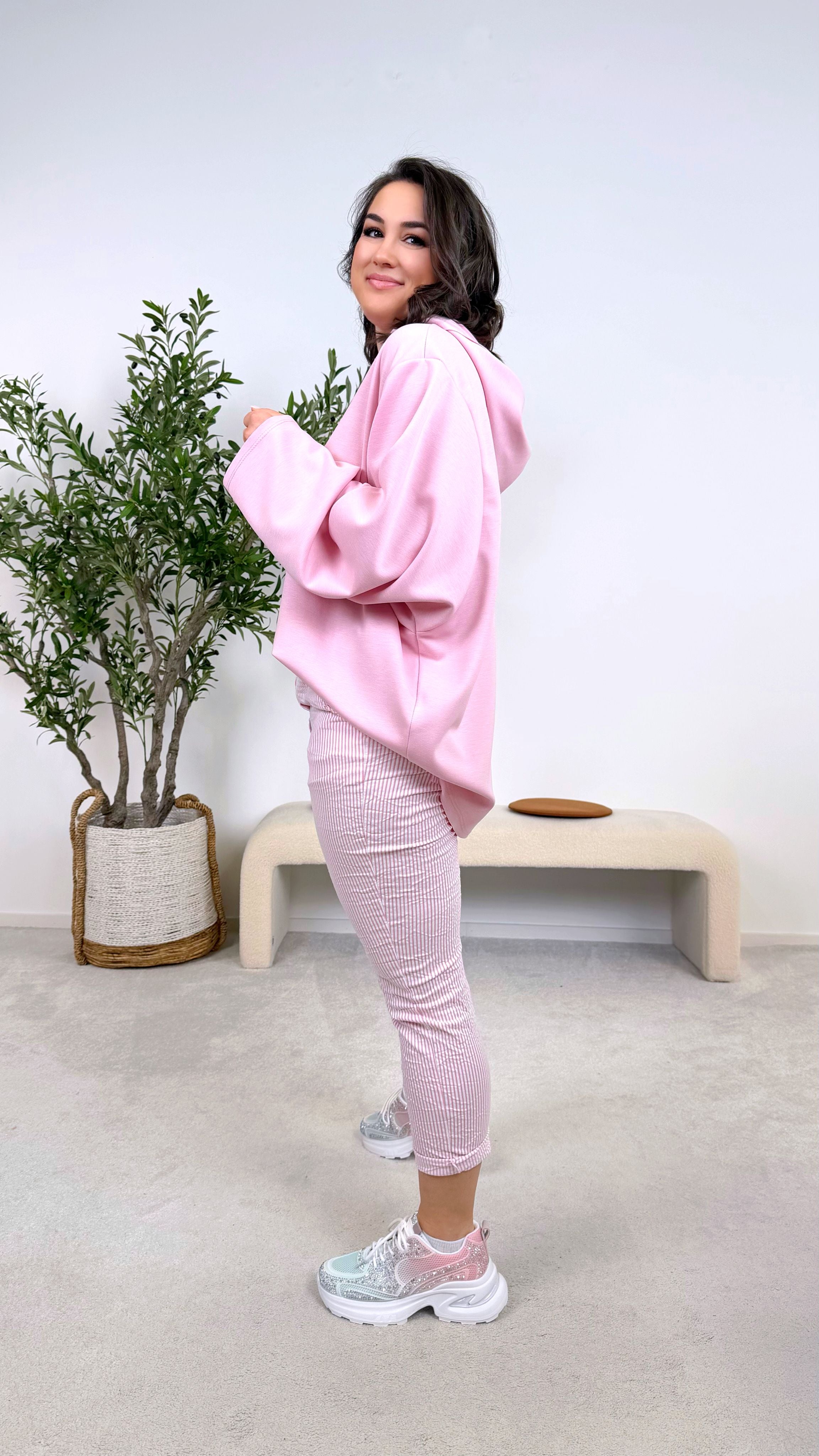 Hoodie I Love Vintage *Rosa*