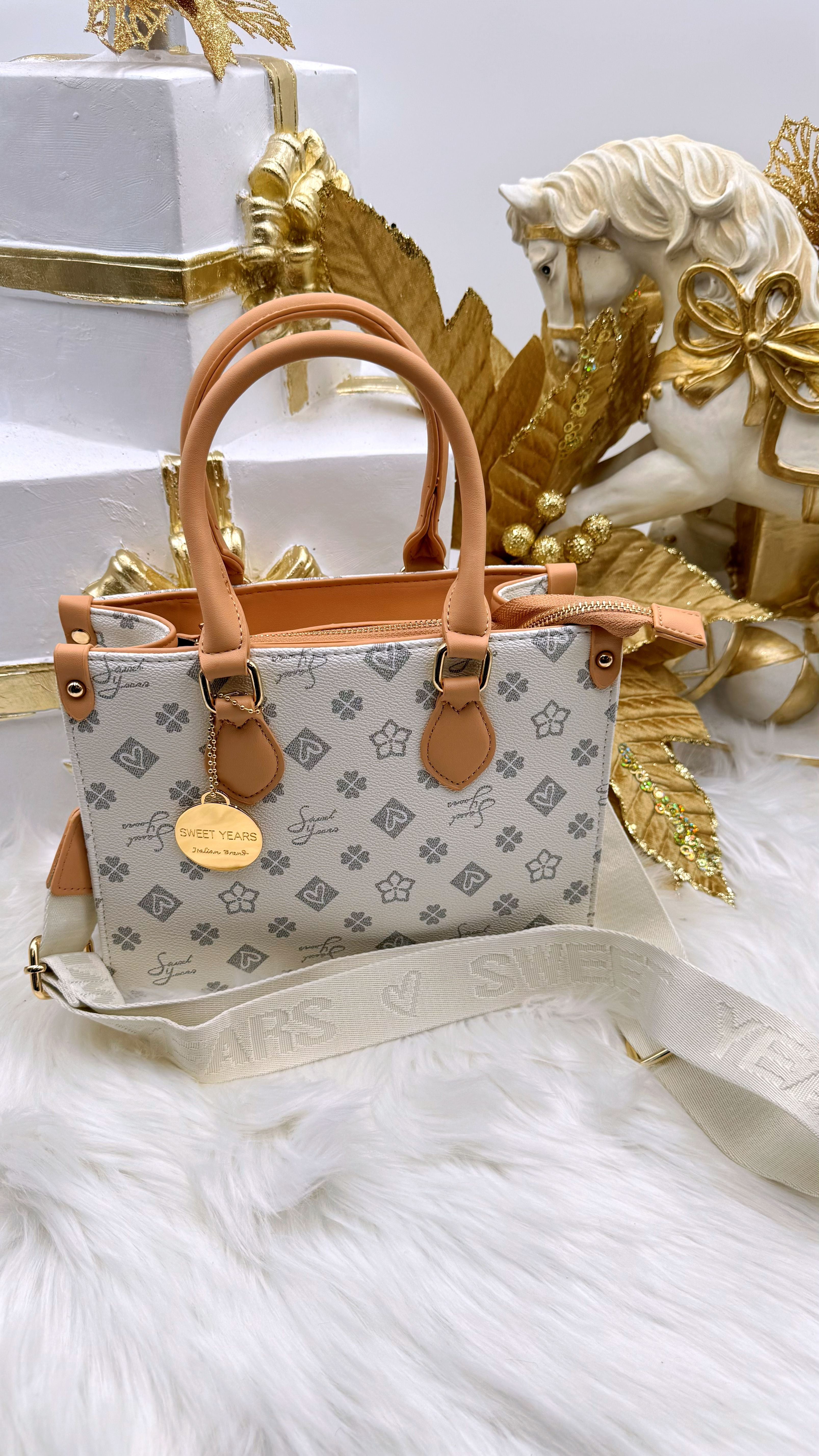 Handtasche Royal Bloom *Creme/Camel*