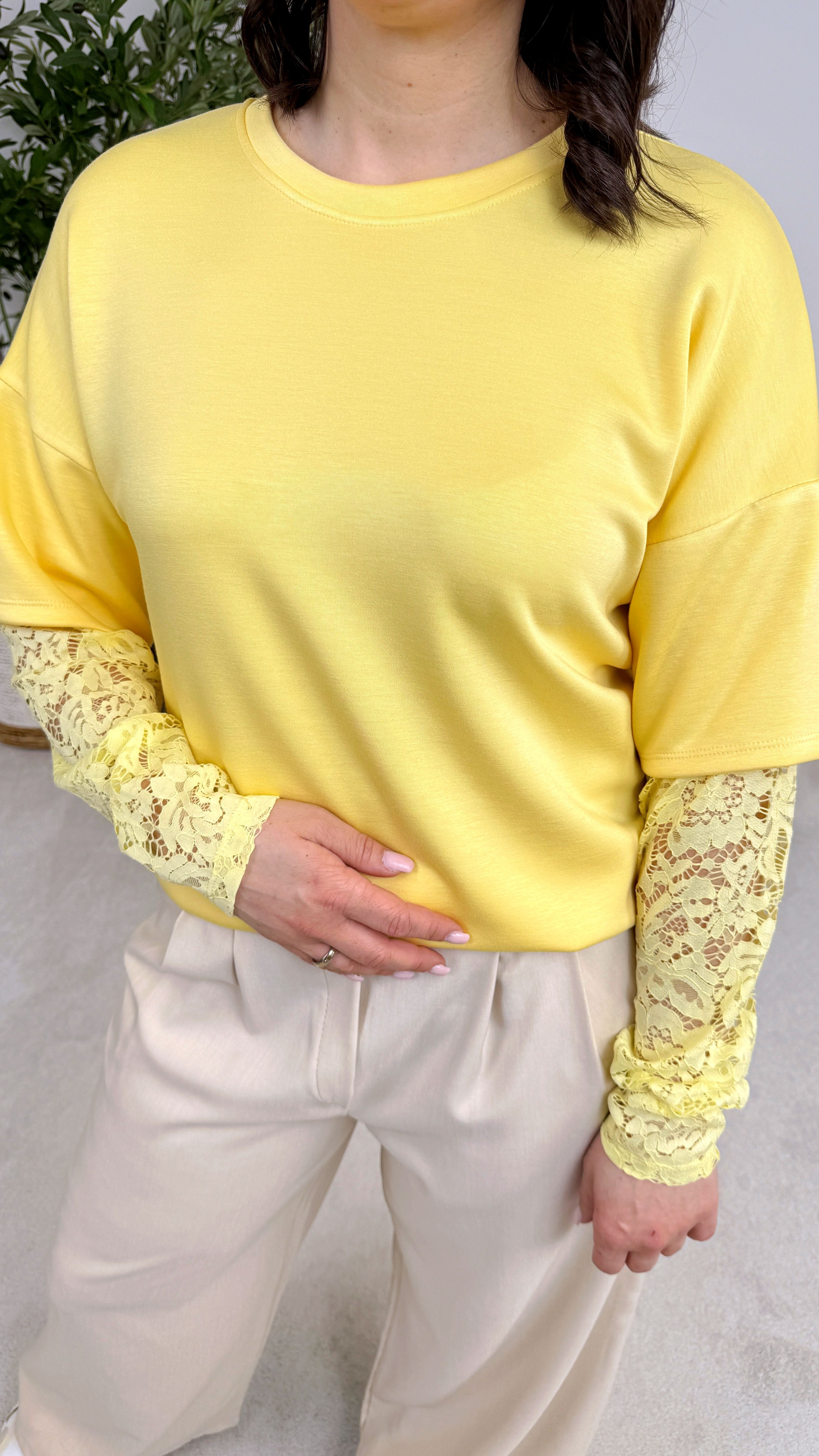 Sweatshirt Romance Everyday *Gelb*