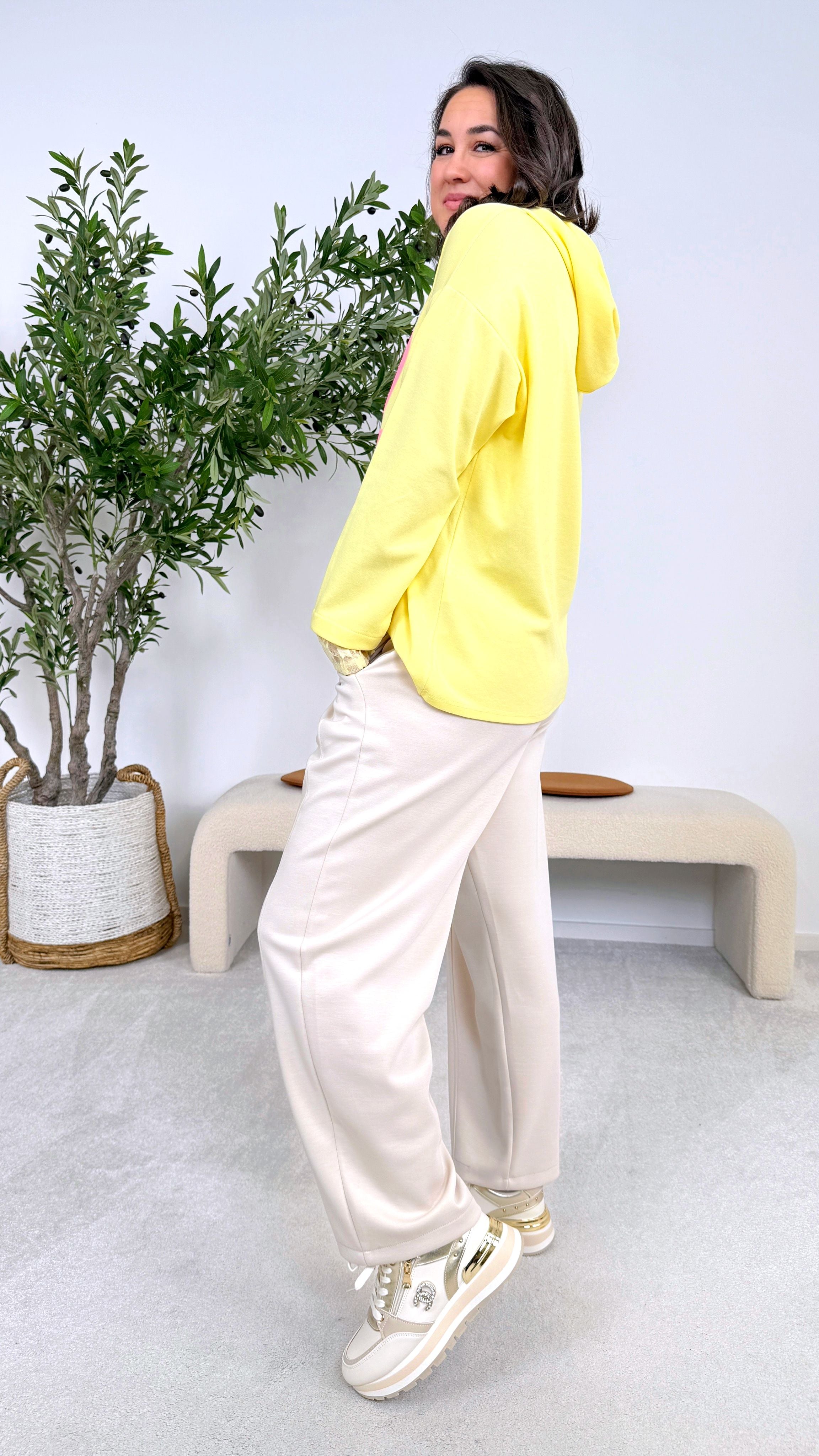 Hoodie Do It With Love *Gelb*