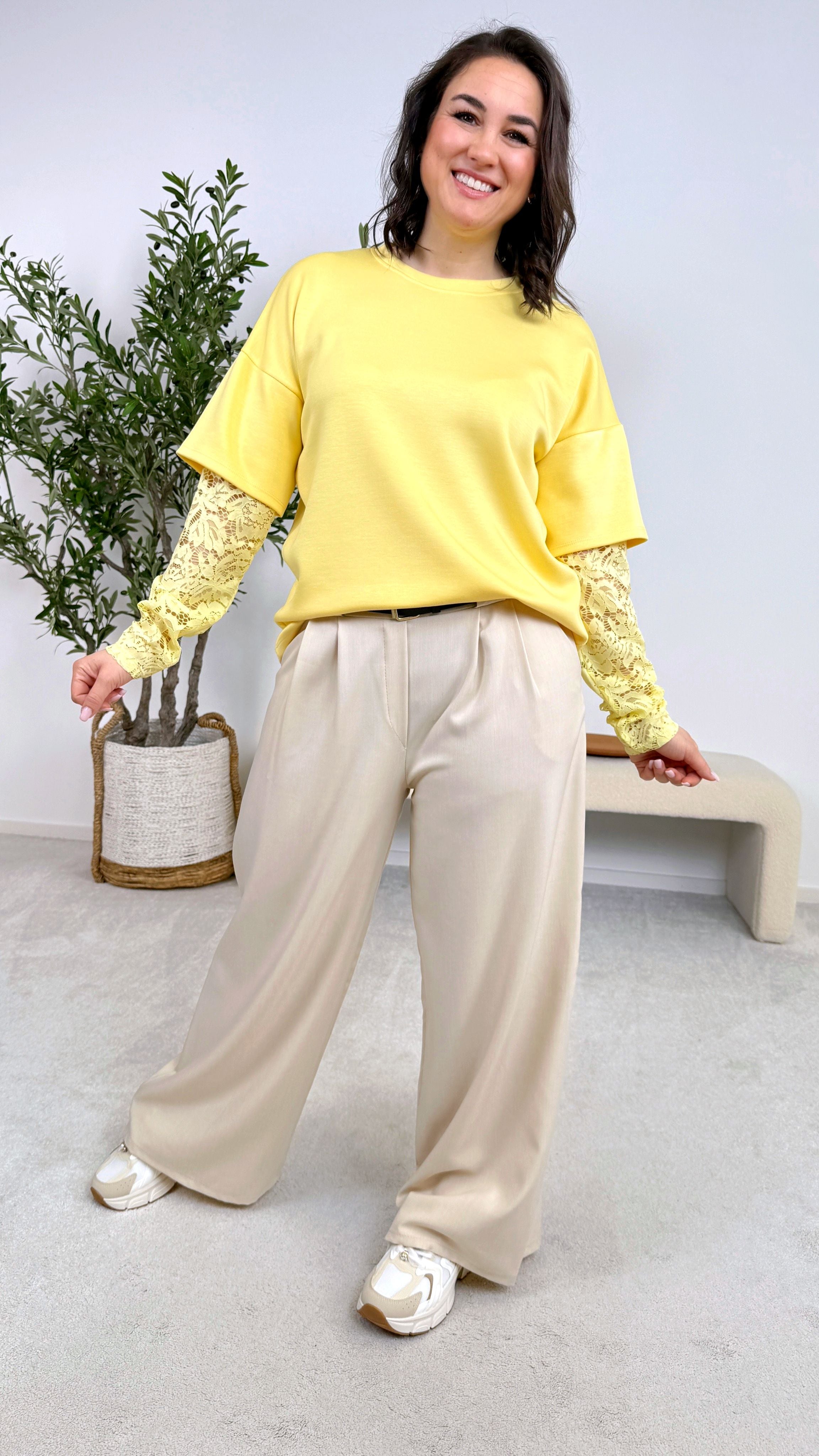 Sweatshirt Romance Everyday *Gelb*