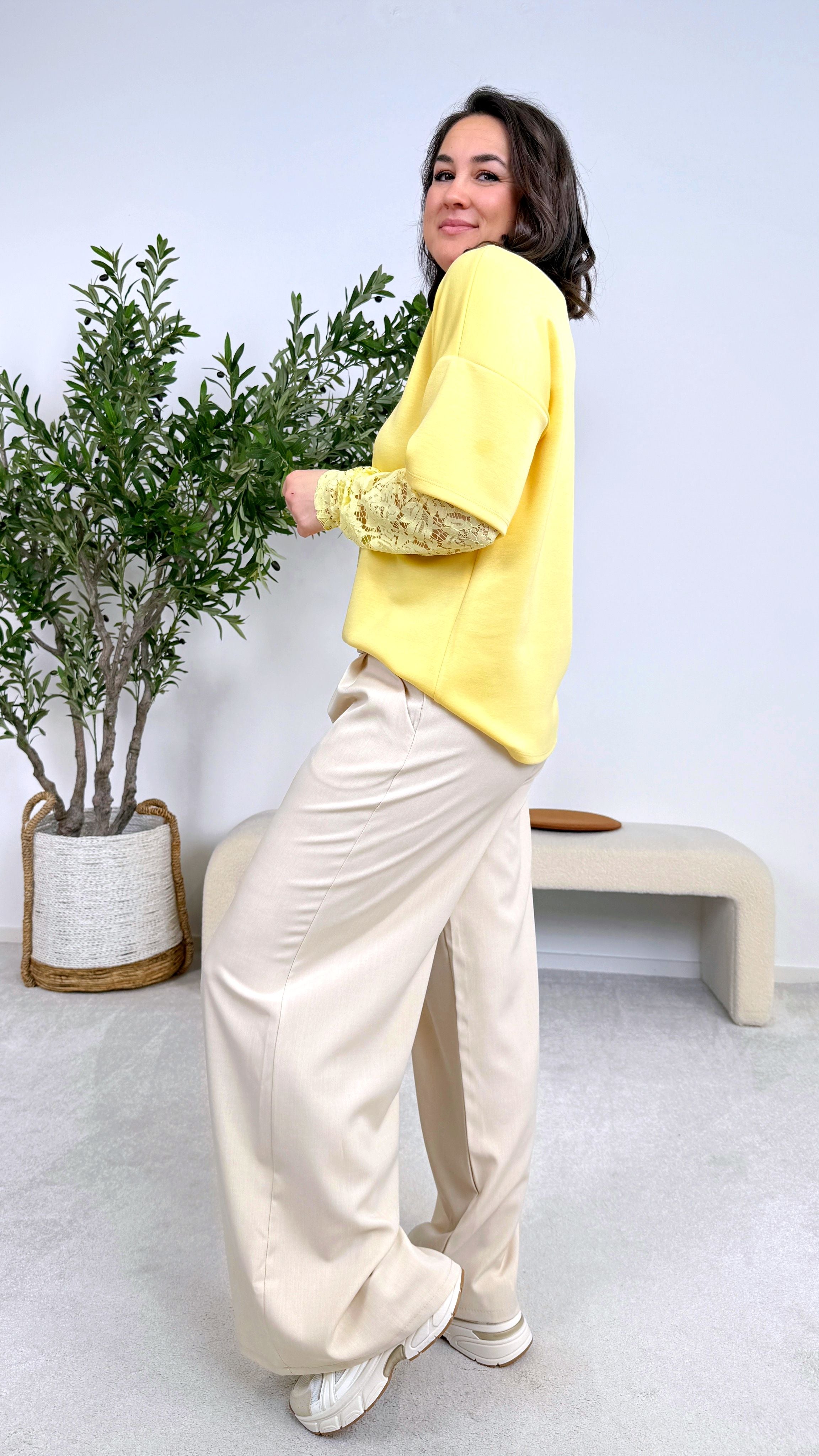 Sweatshirt Romance Everyday *Gelb*