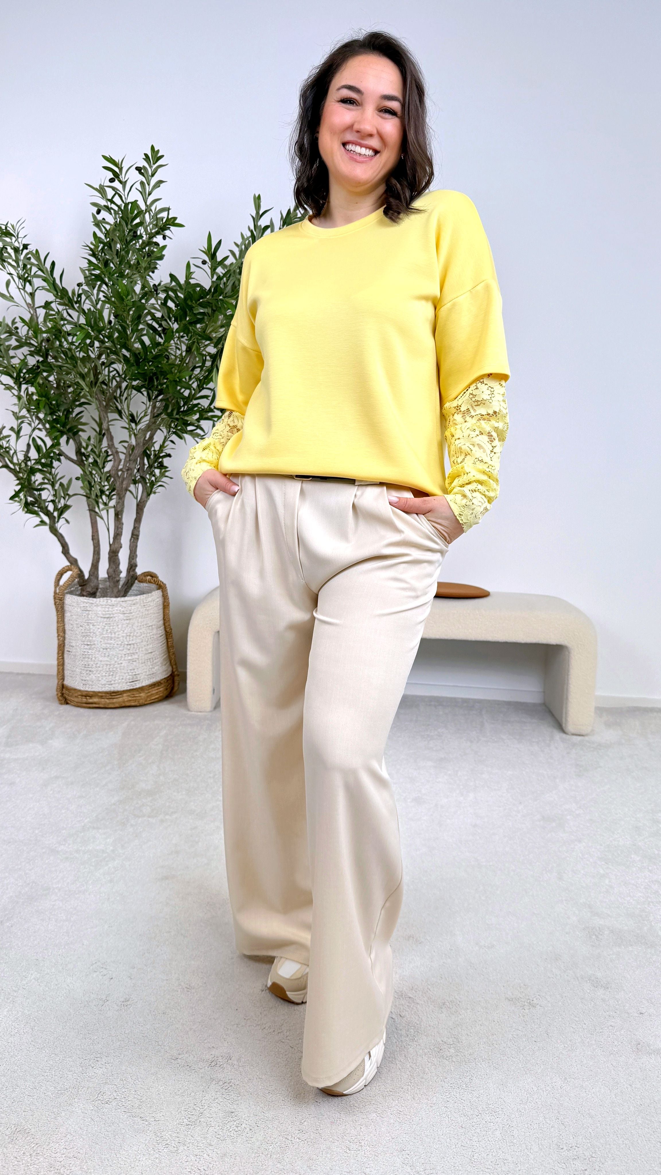 Sweatshirt Romance Everyday *Gelb*