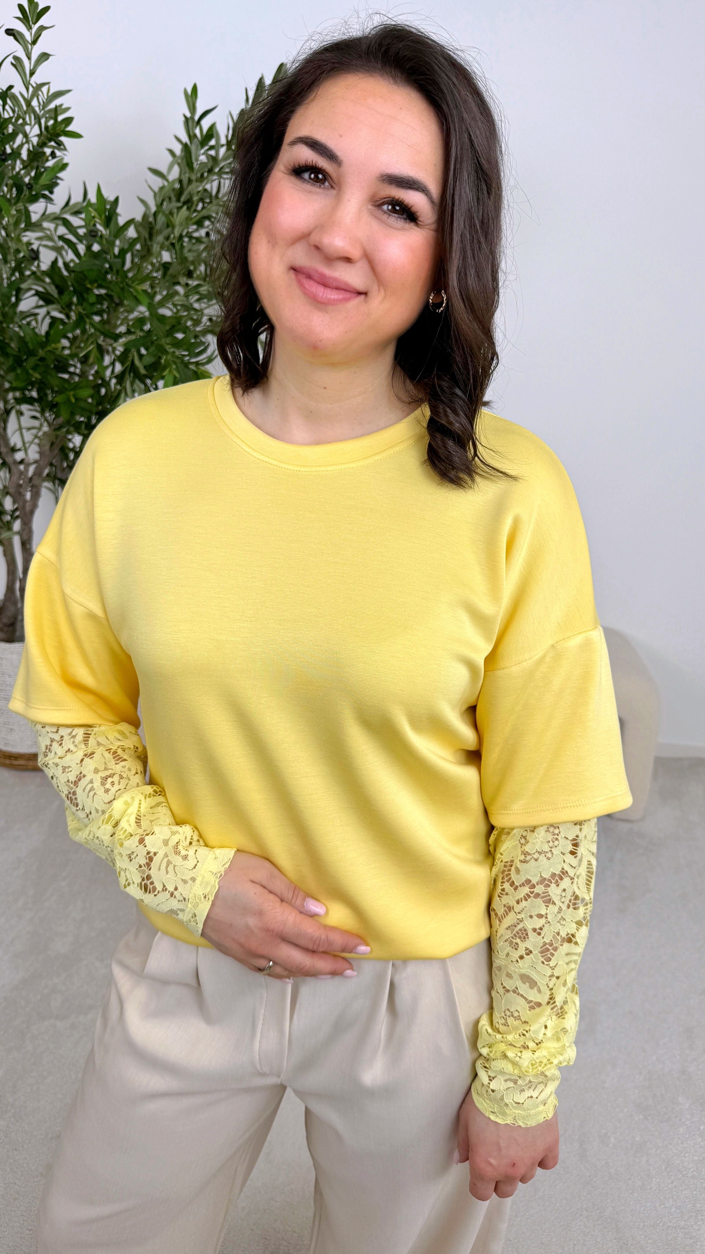 Sweatshirt Romance Everyday *Gelb*