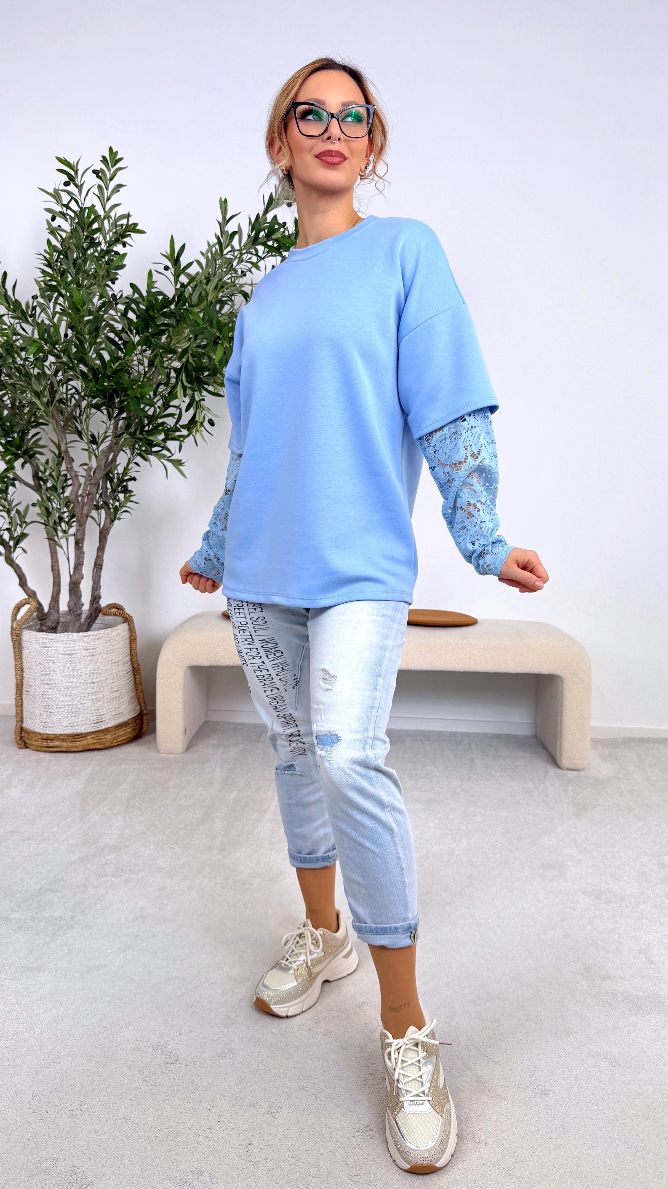 Sweatshirt Romance Everyday *Blau*