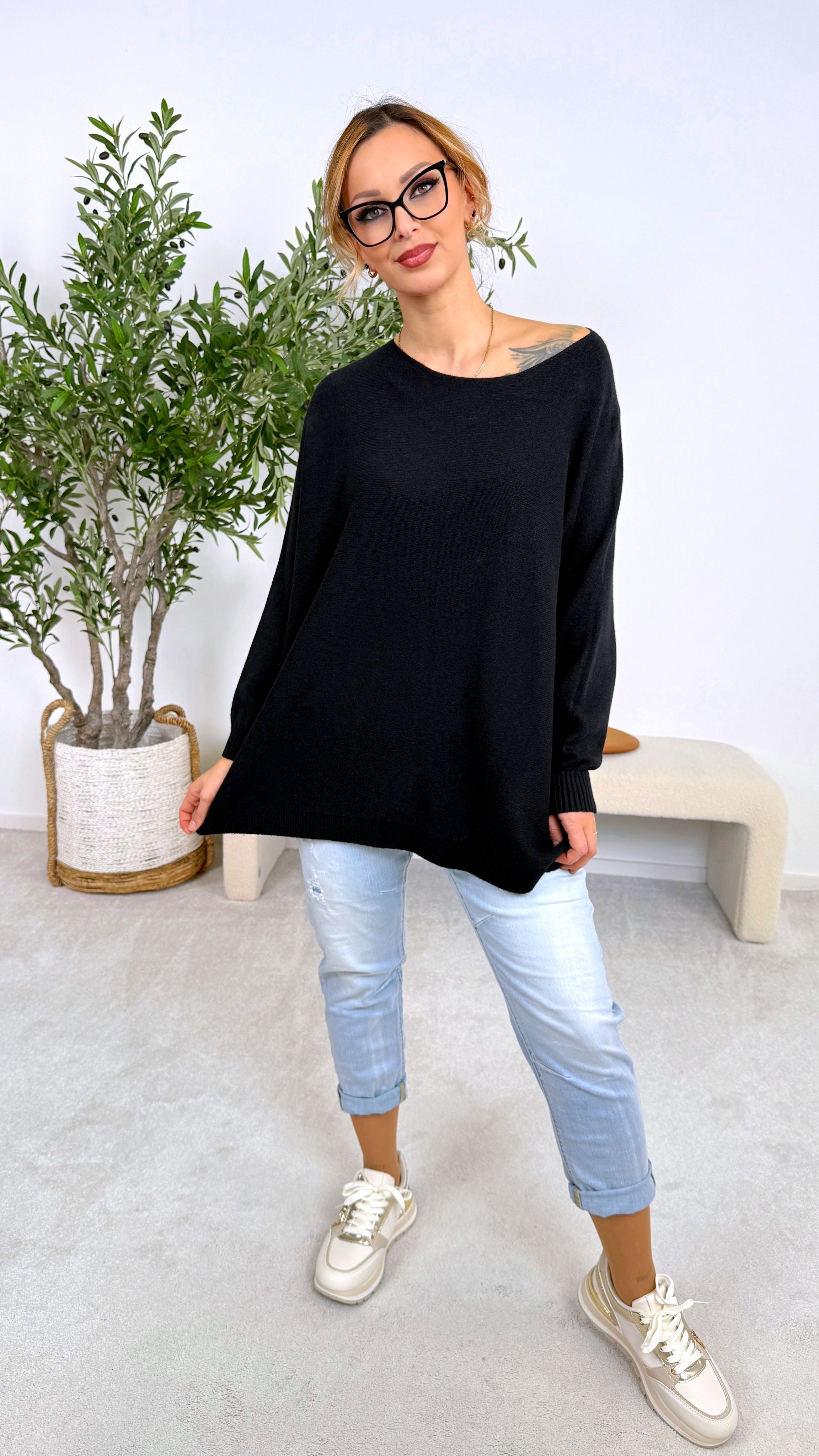 Pullover Smooth Basic *Schwarz*