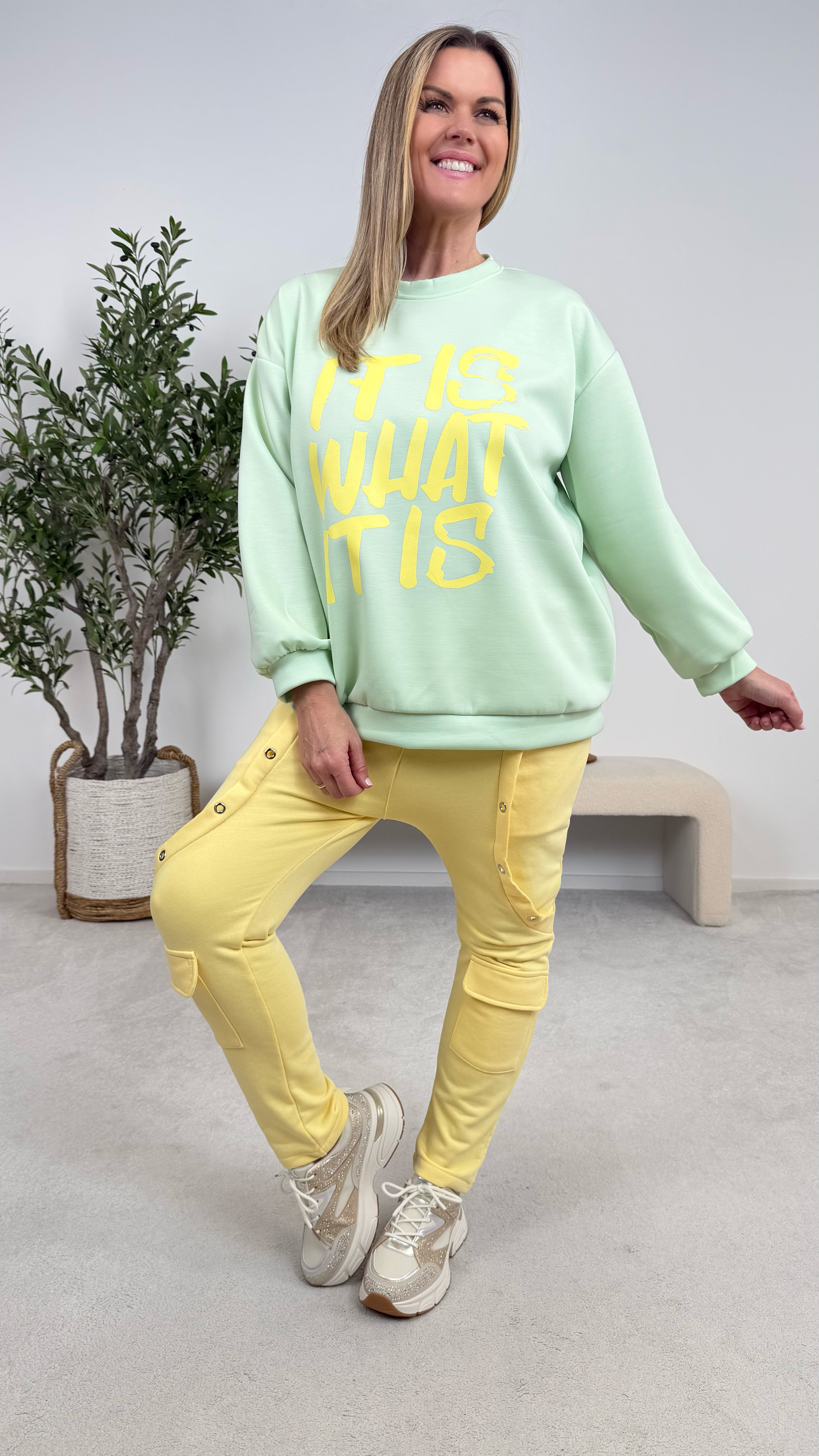 Baggy Sweathose Energy Queen *Gelb*