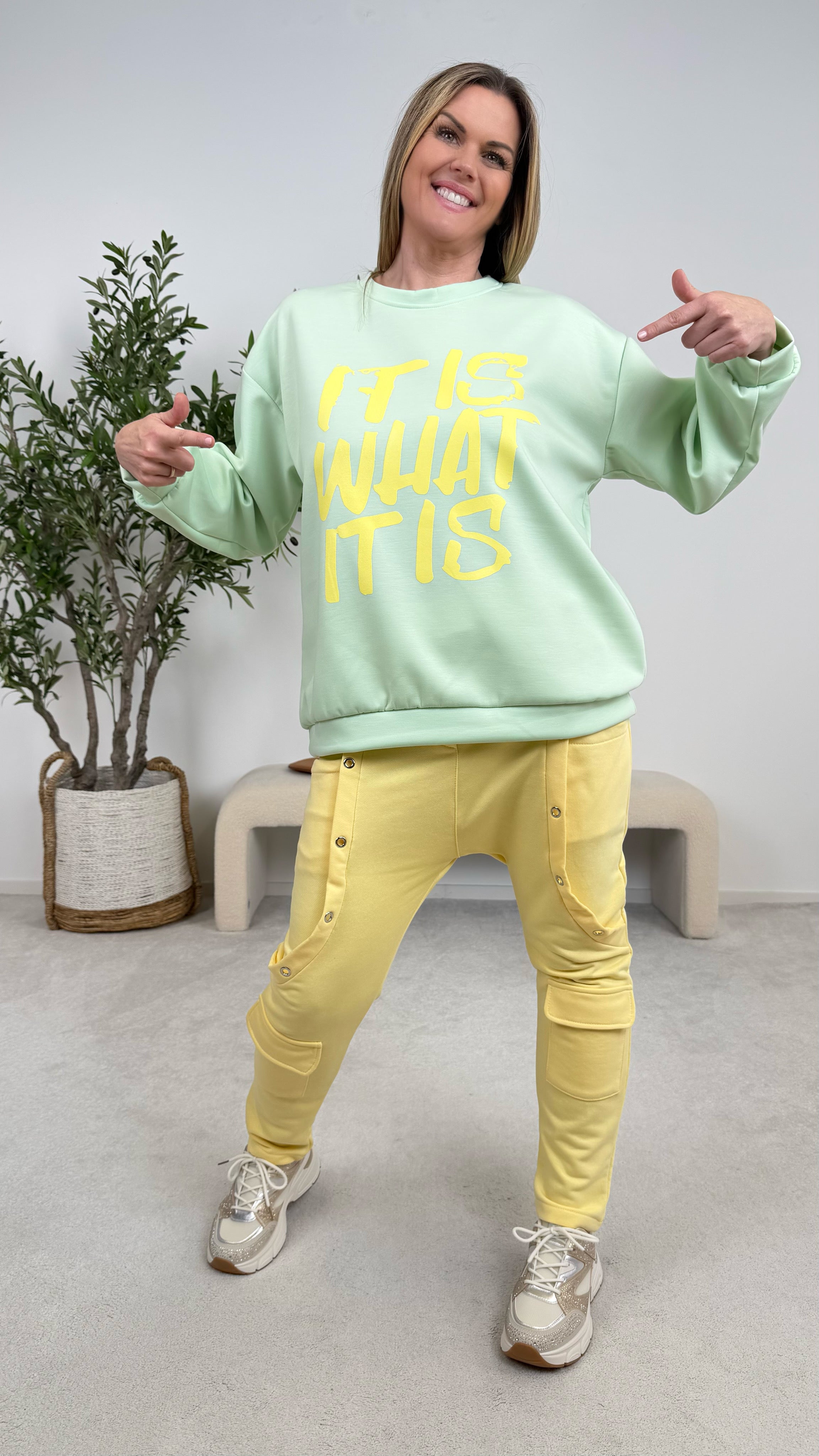 Baggy Sweathose Energy Queen *Gelb*