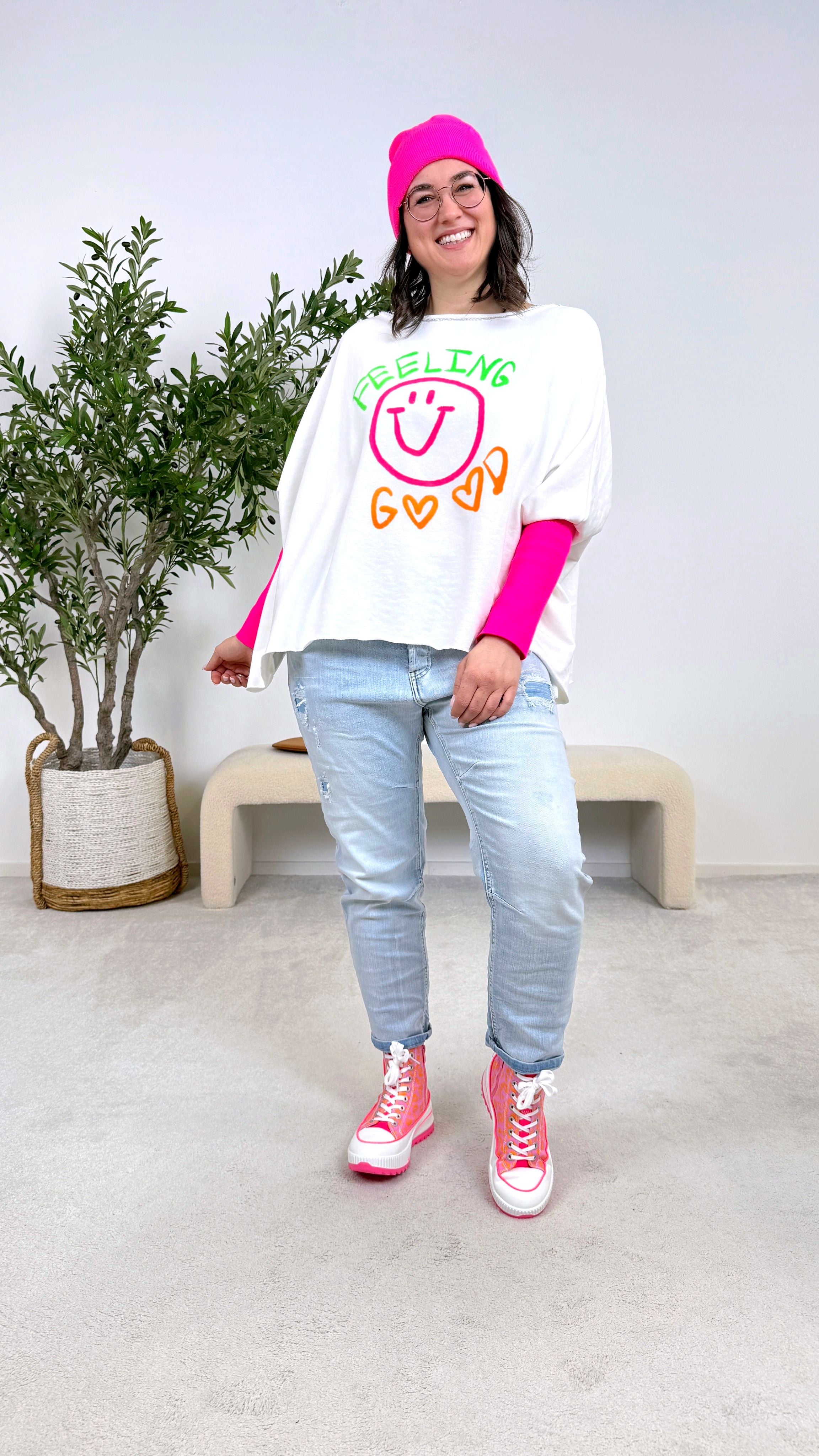 Pullover Happy Energy *Weiß*