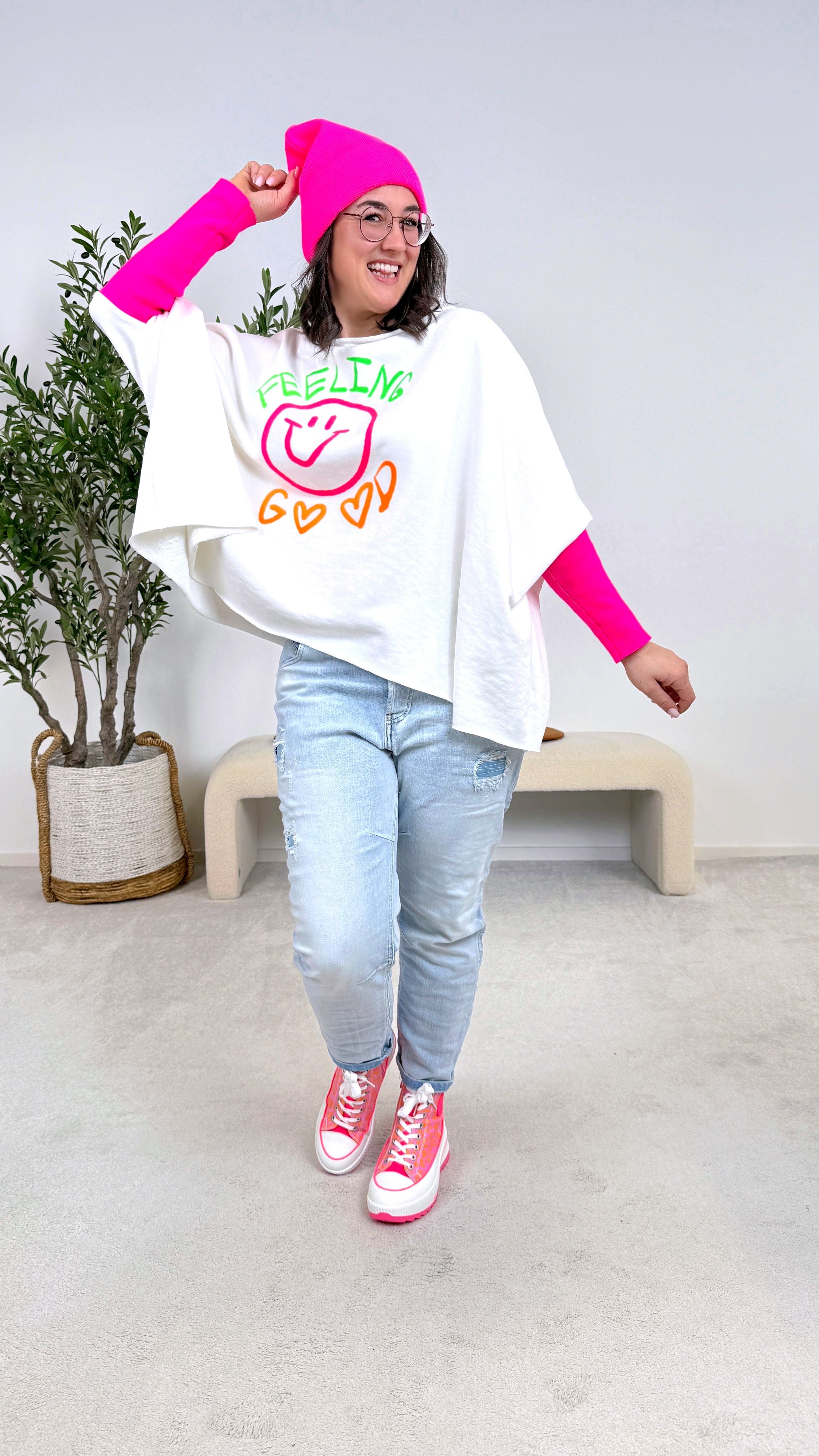 Pullover Happy Energy *Weiß*