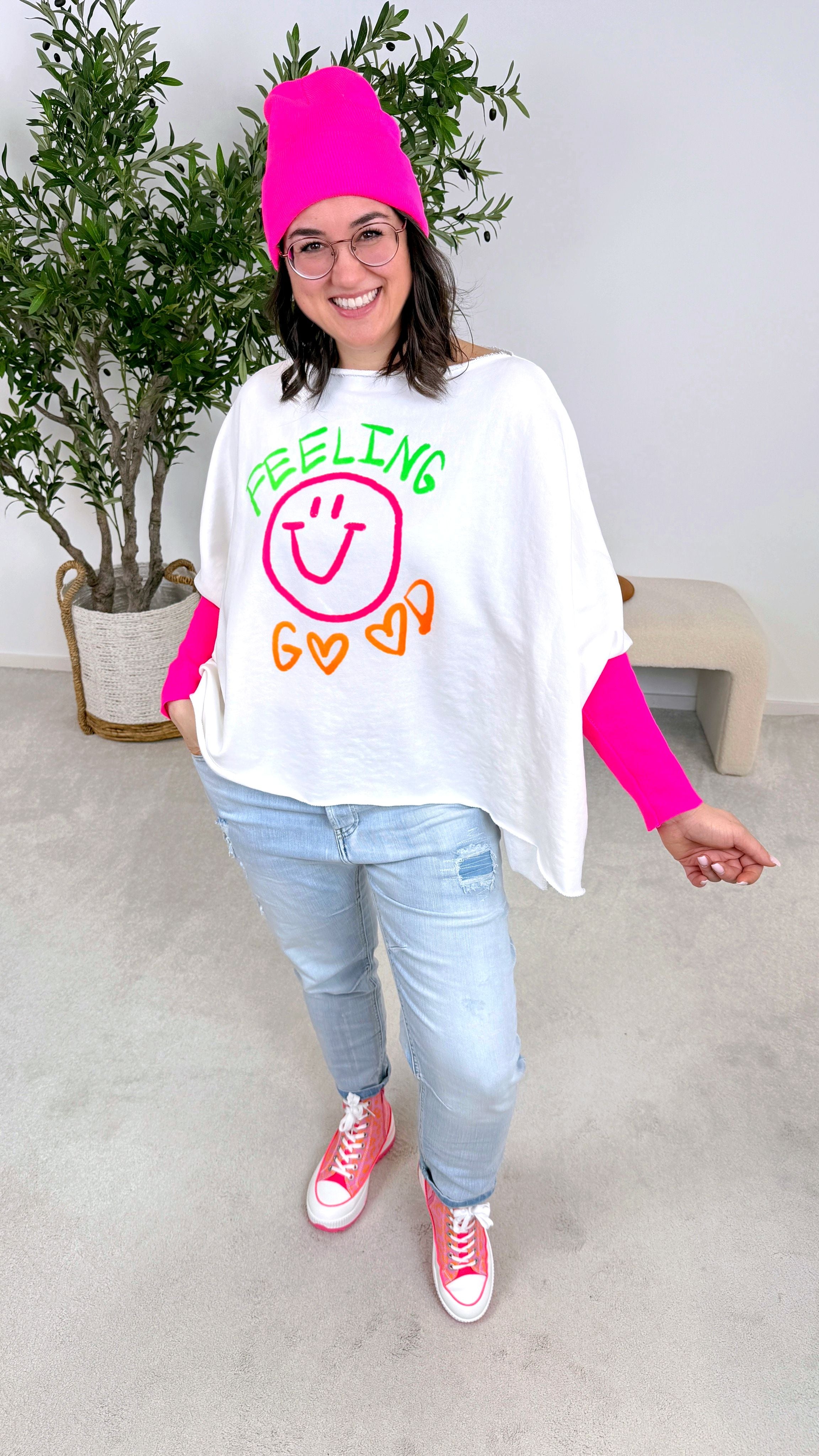 Pullover Happy Energy *Weiß*