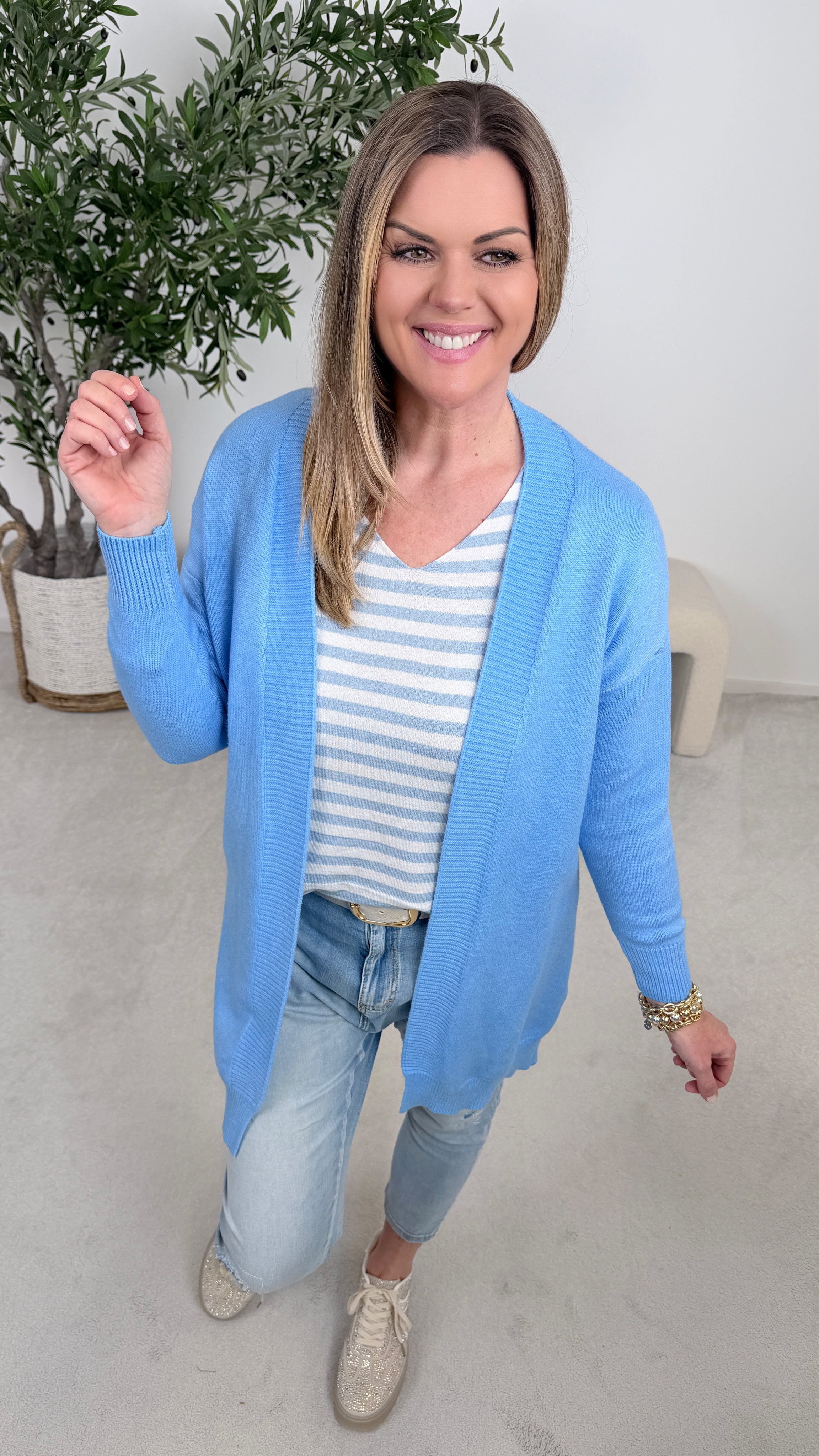 Cardigan Blush Cloud *Blau*