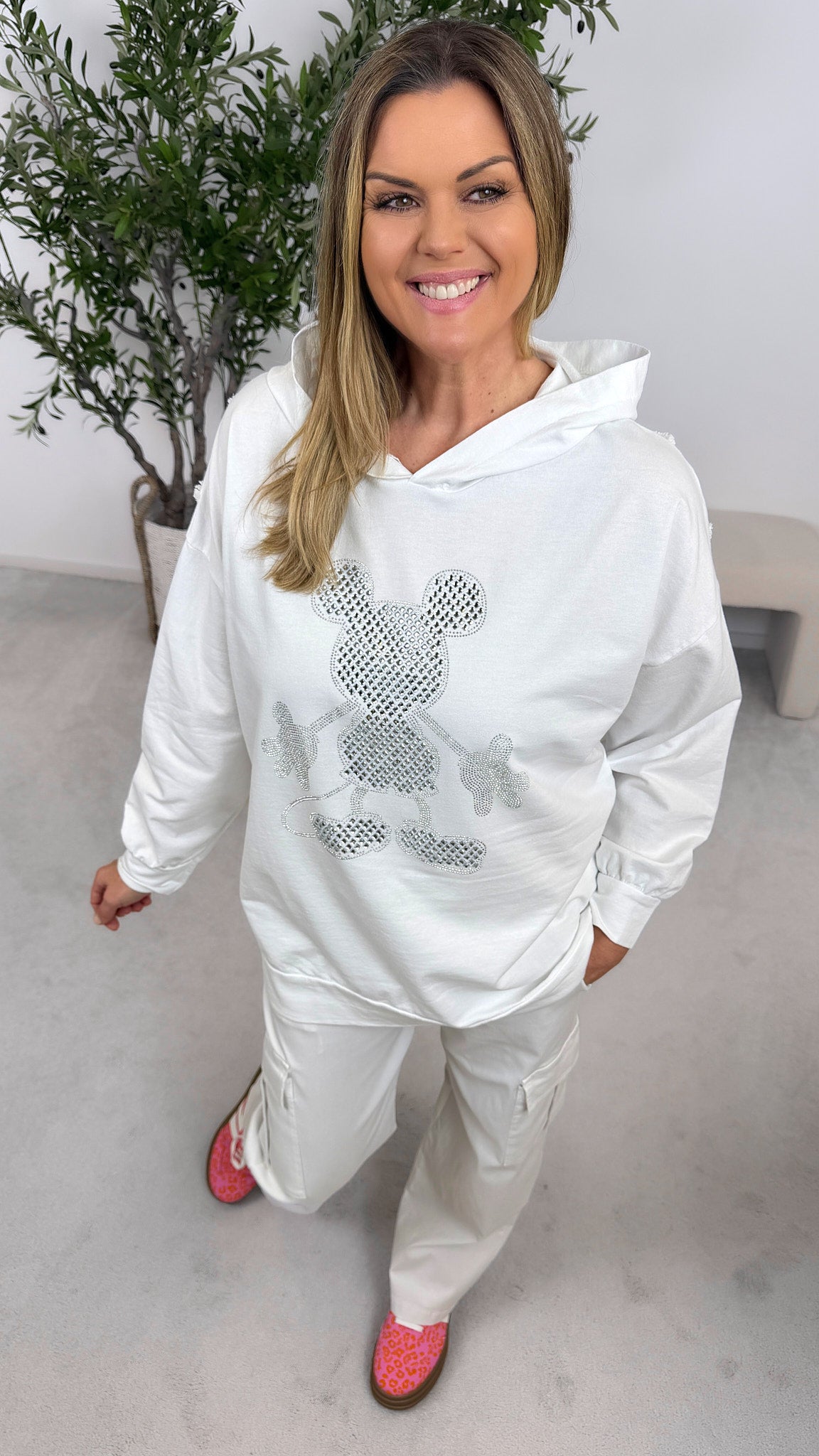 Hoodie Cute But Wild *Weiß*