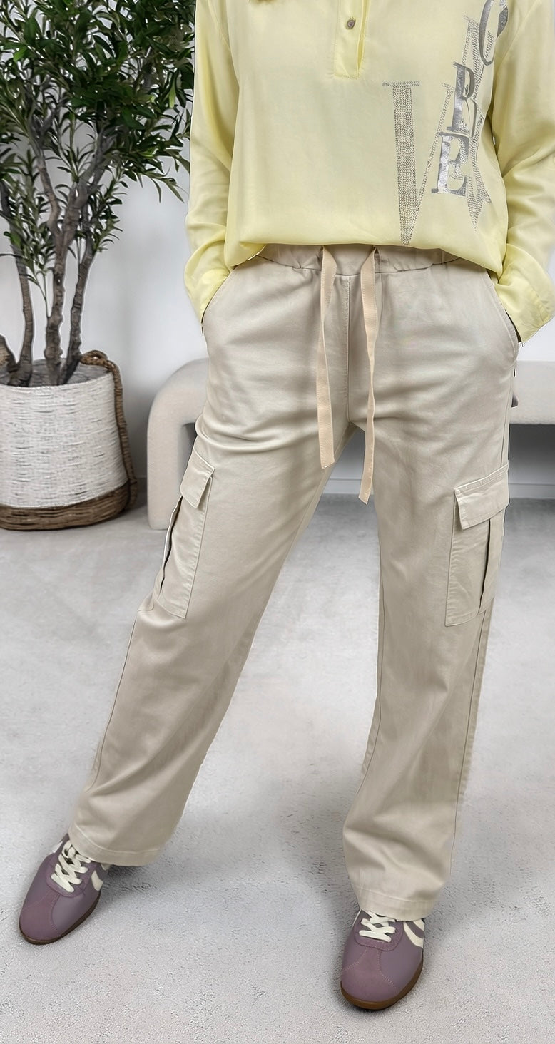 Hose Cargo Crush *Beige*