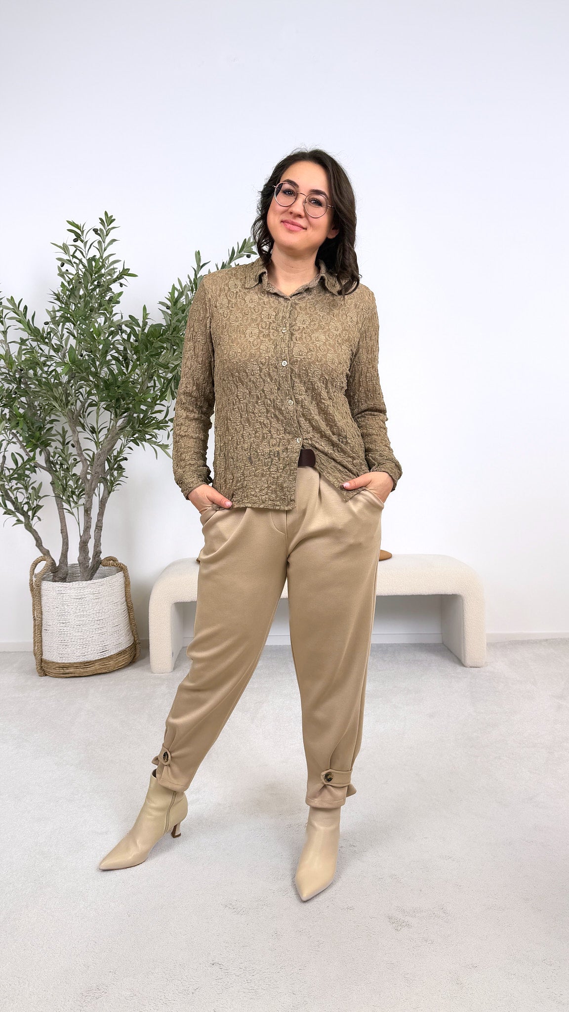 Bluse Breath of Spring *Taupe*