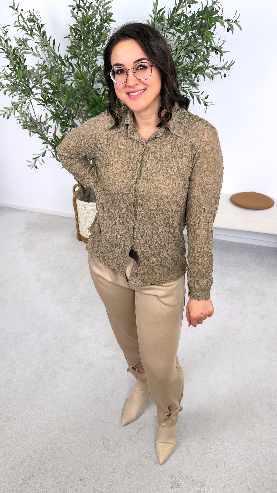 Bluse Breath of Spring *Taupe*