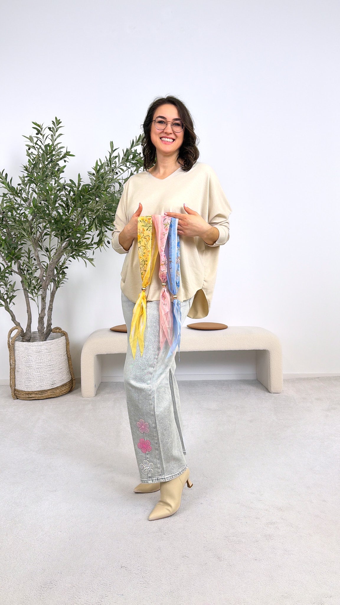 Langarmshirt Easy Wear *Beige*