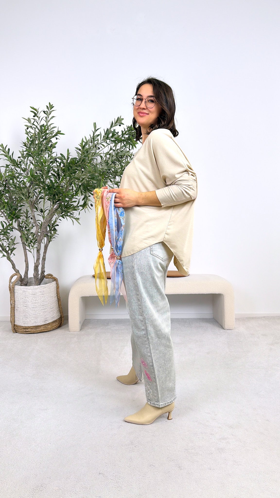 Langarmshirt Easy Wear *Beige*