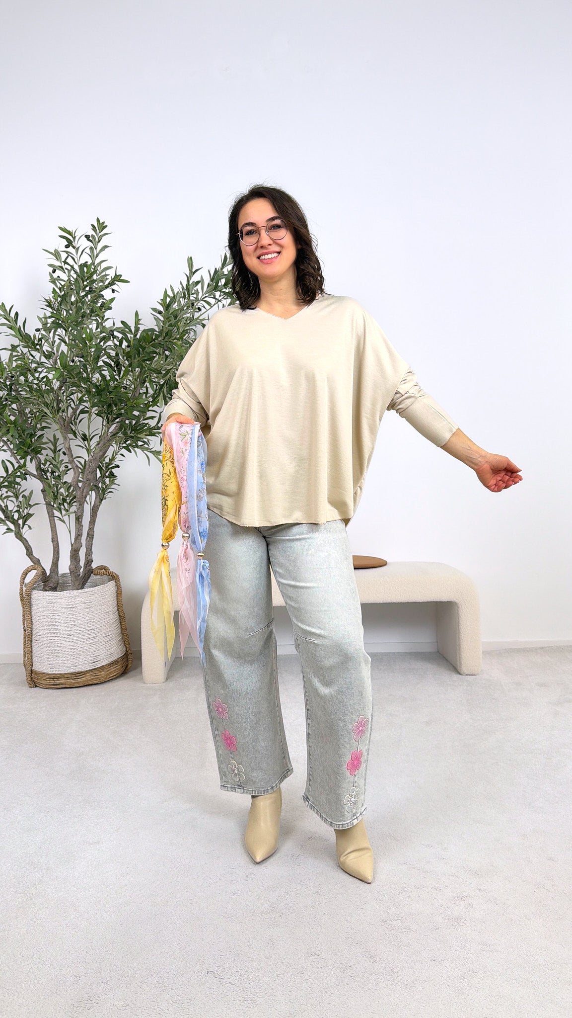 Langarmshirt Easy Wear *Beige*