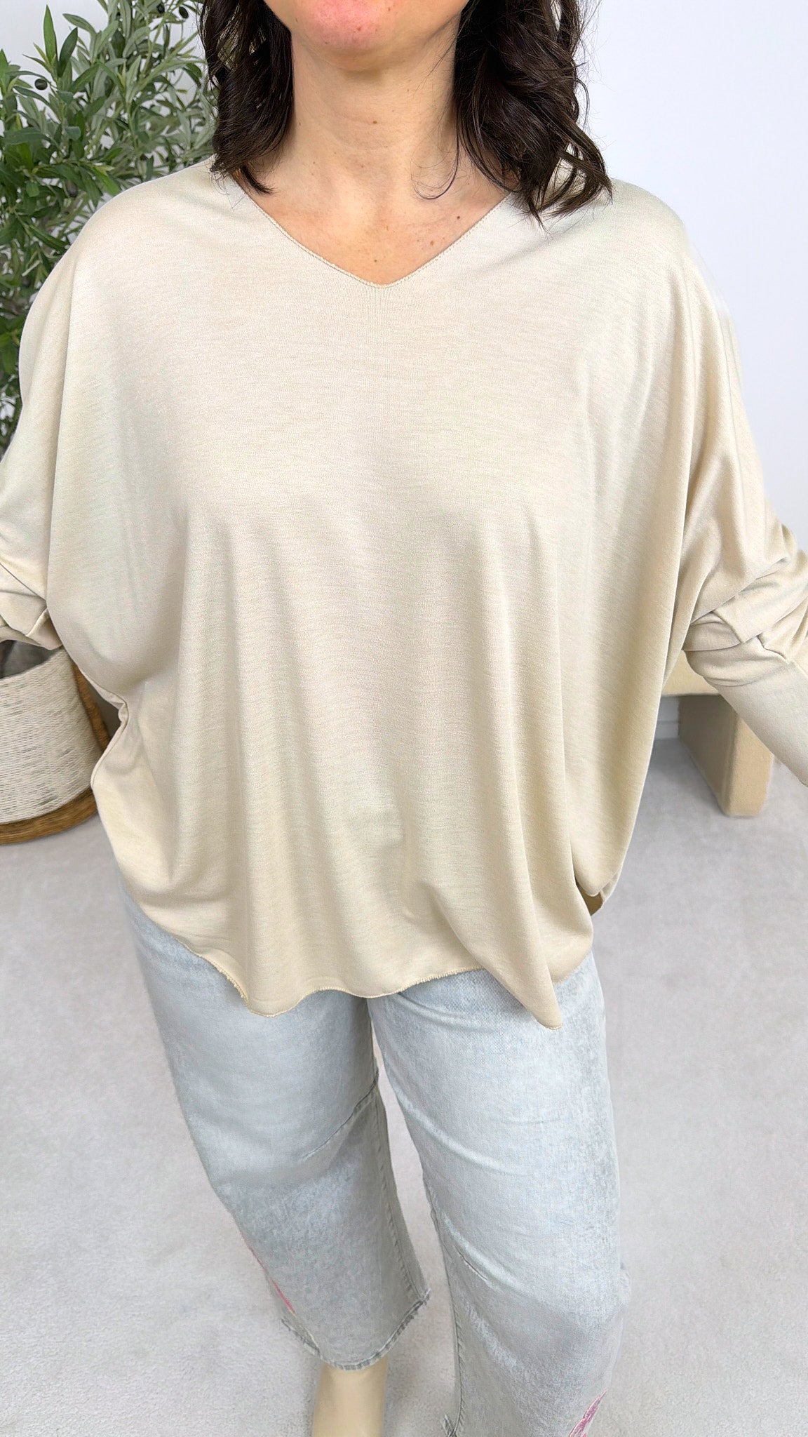 Langarmshirt Easy Wear *Beige*