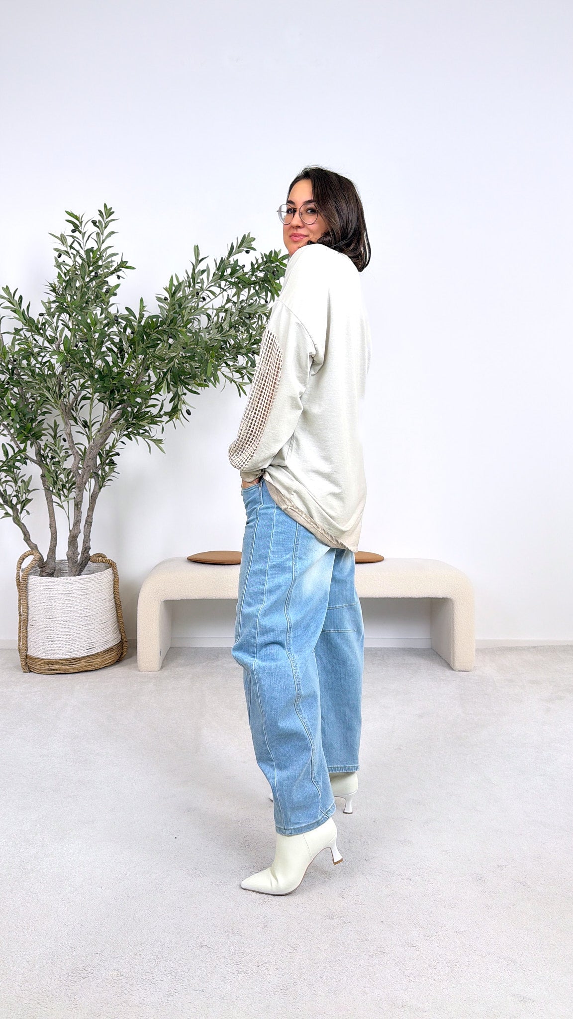 Sweatshirt NY City *Beige*