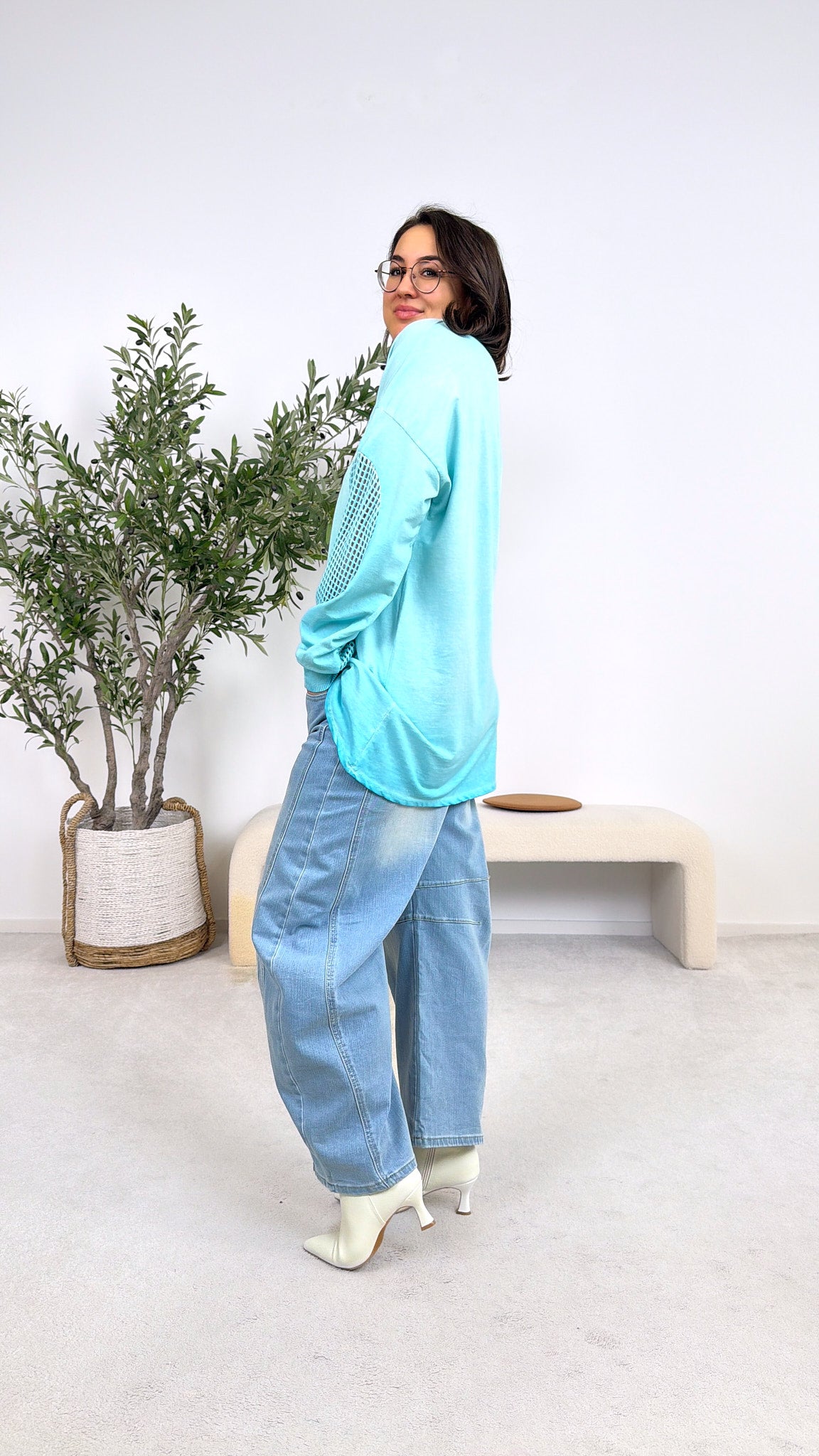 Sweatshirt NY City *Türkis*