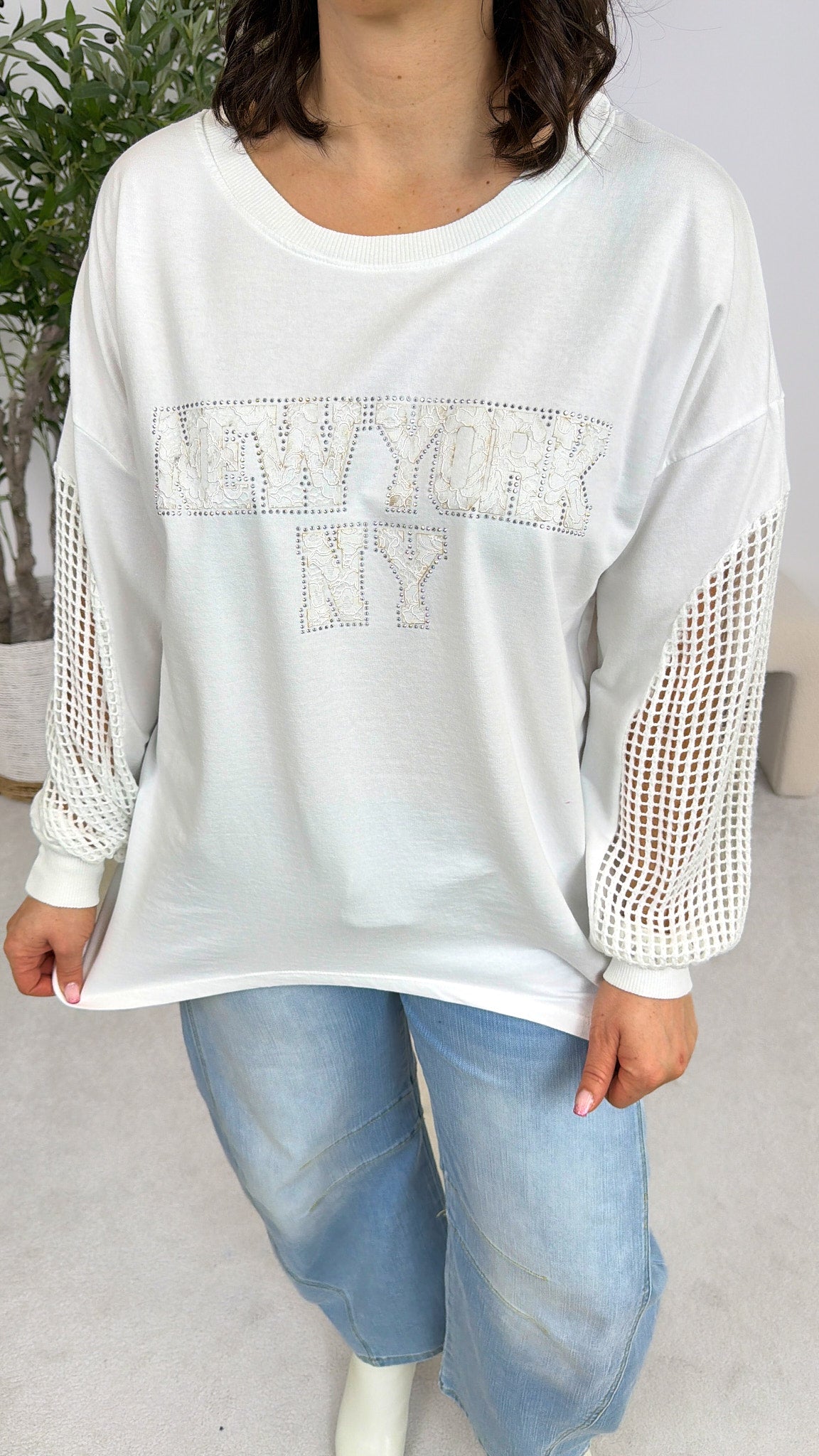 Sweatshirt NY City *Weiß*