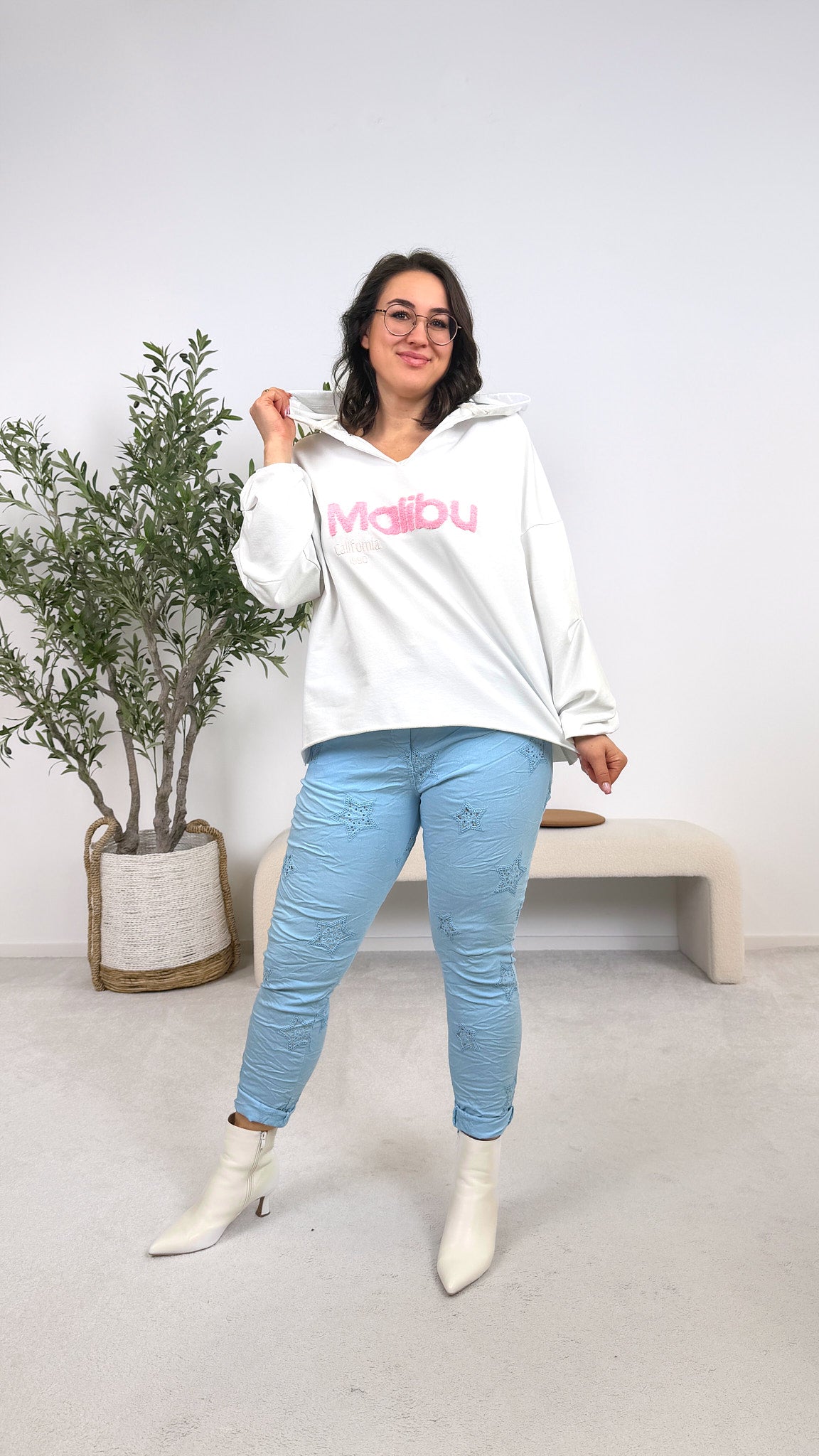 Hoodie Sunset Breeze *Weiß*