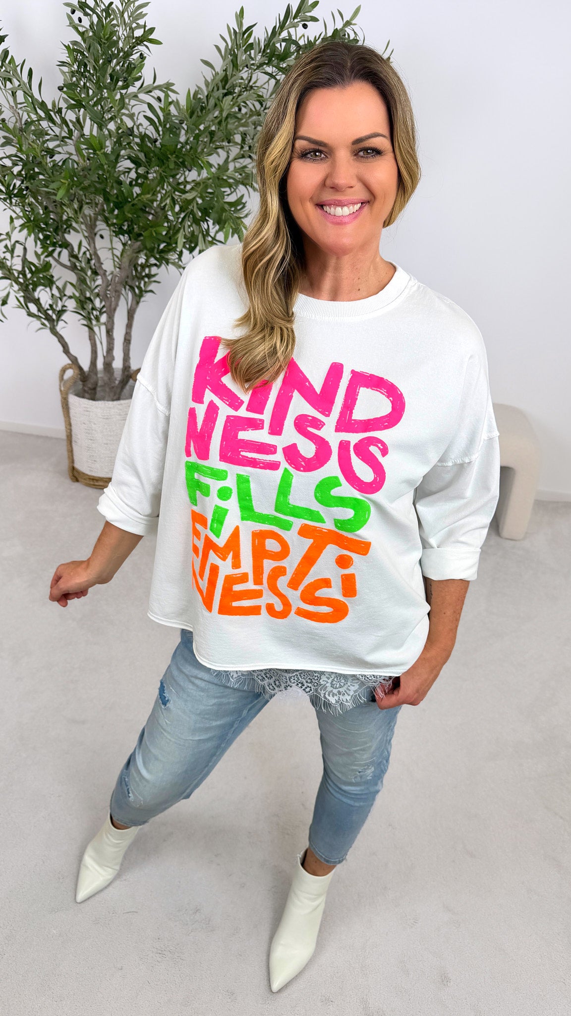 Sweatshirt Kindness *Weiß*