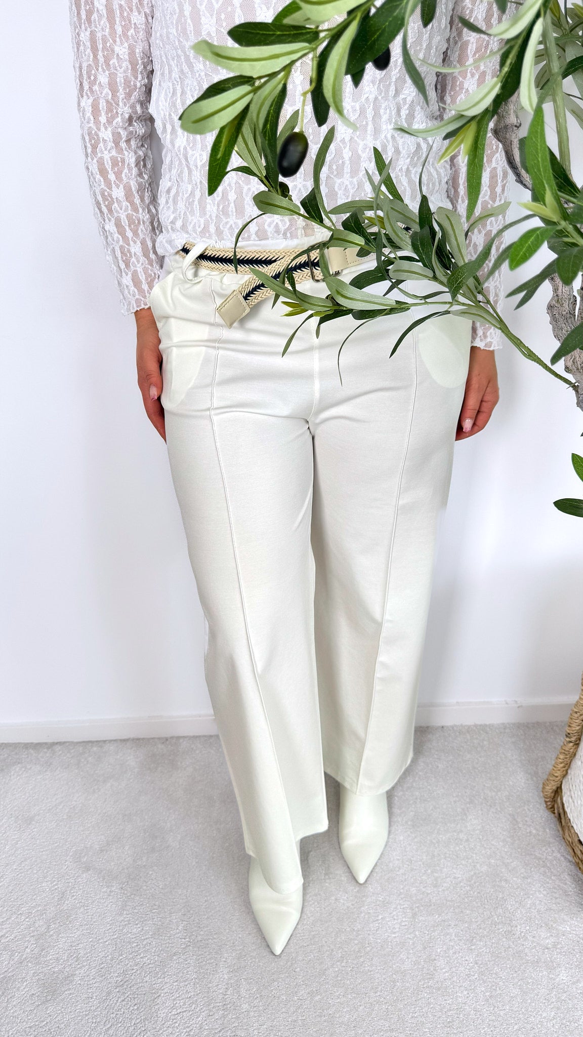 Hose Casual Rope *Weiß*