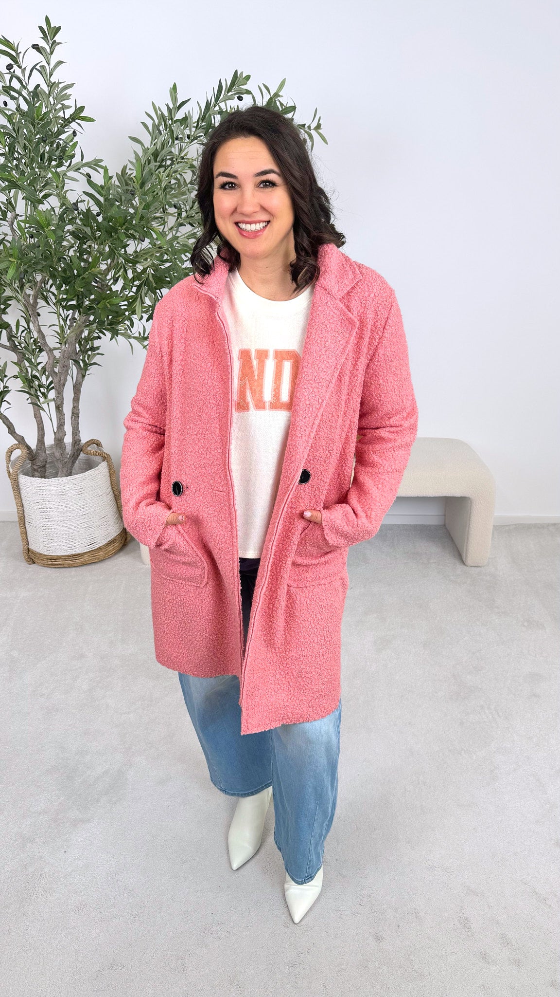 Bouclé Mantel Softline *Rosa*