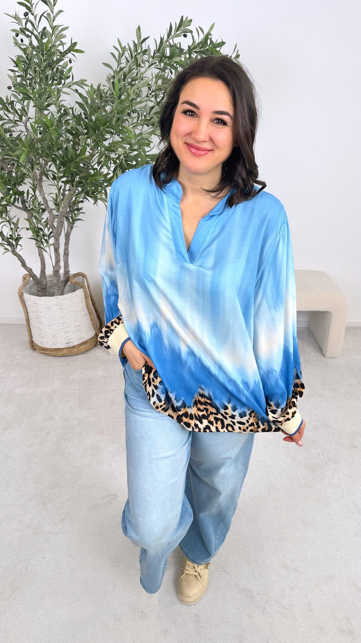 Blusenshirt Power Blend *Hellblau*