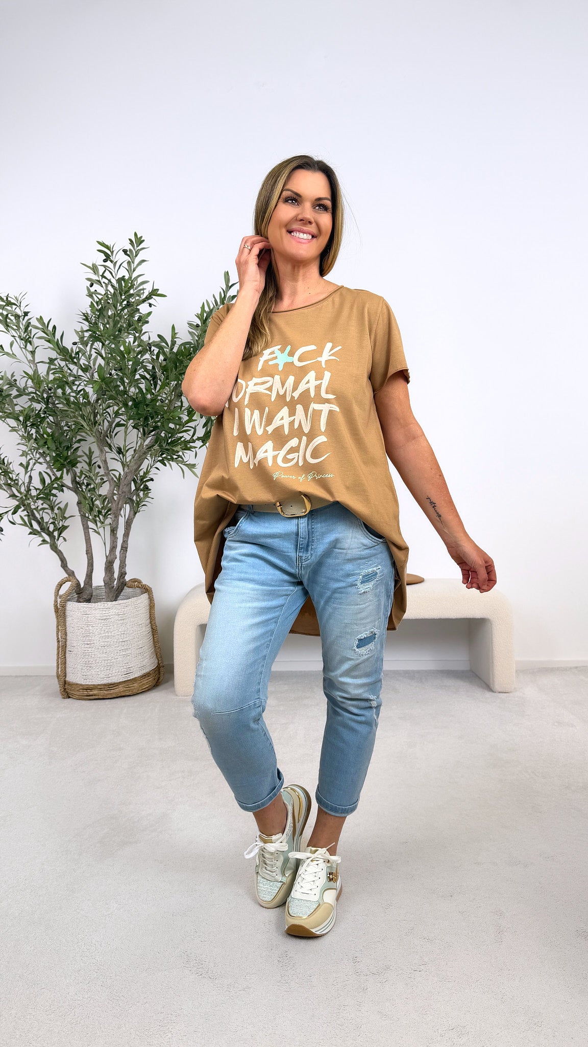 T-Shirt I Want Magic *Camel*