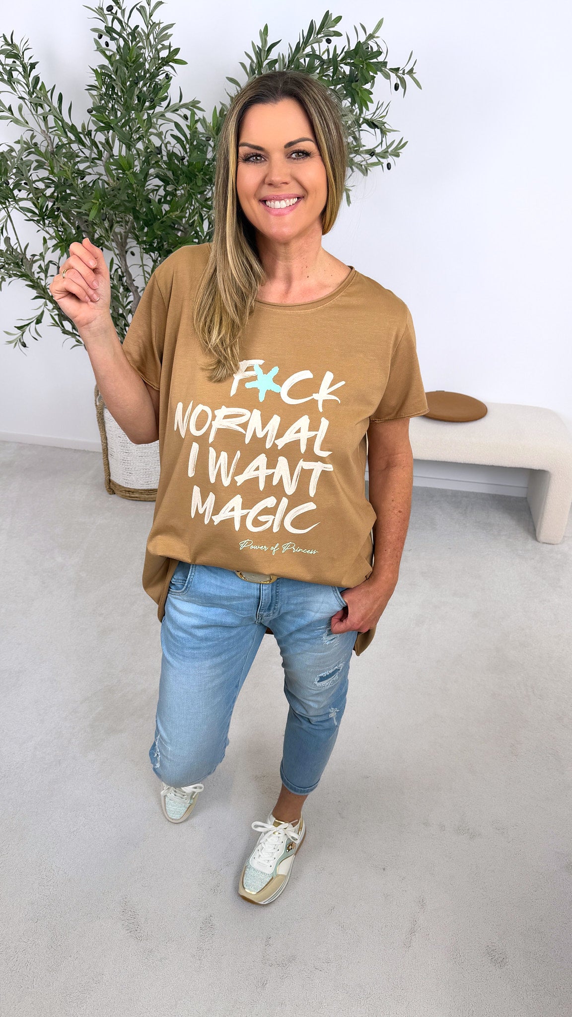 T-Shirt I Want Magic *Camel*