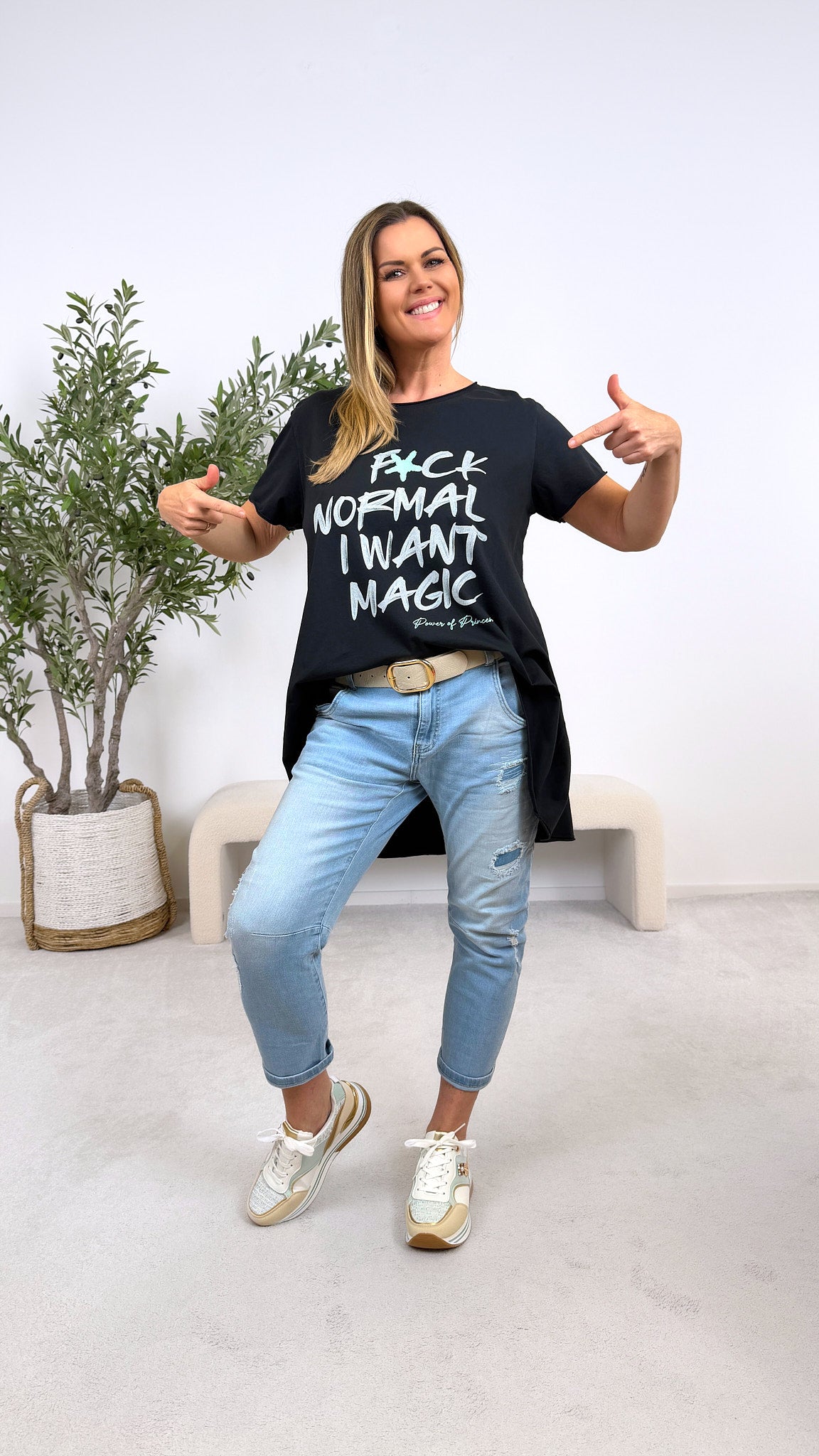 T-Shirt I Want Magic *Schwarz*
