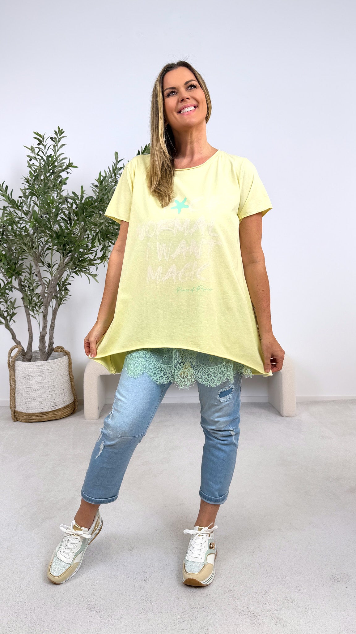T-Shirt I Want Magic *Gelb*