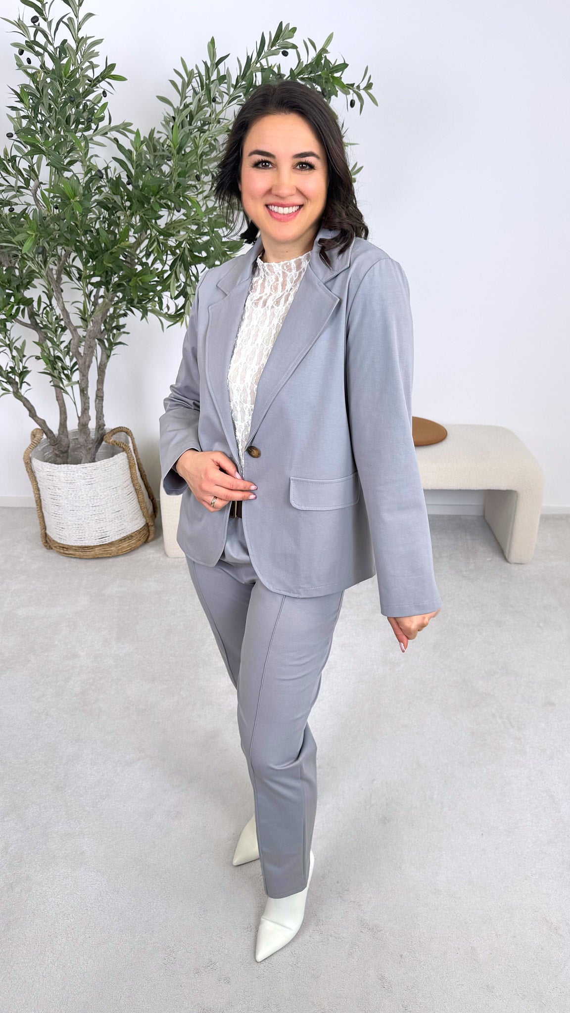 Blazer Chic Balance *Grau* (lieferbar ab 16.2.26)