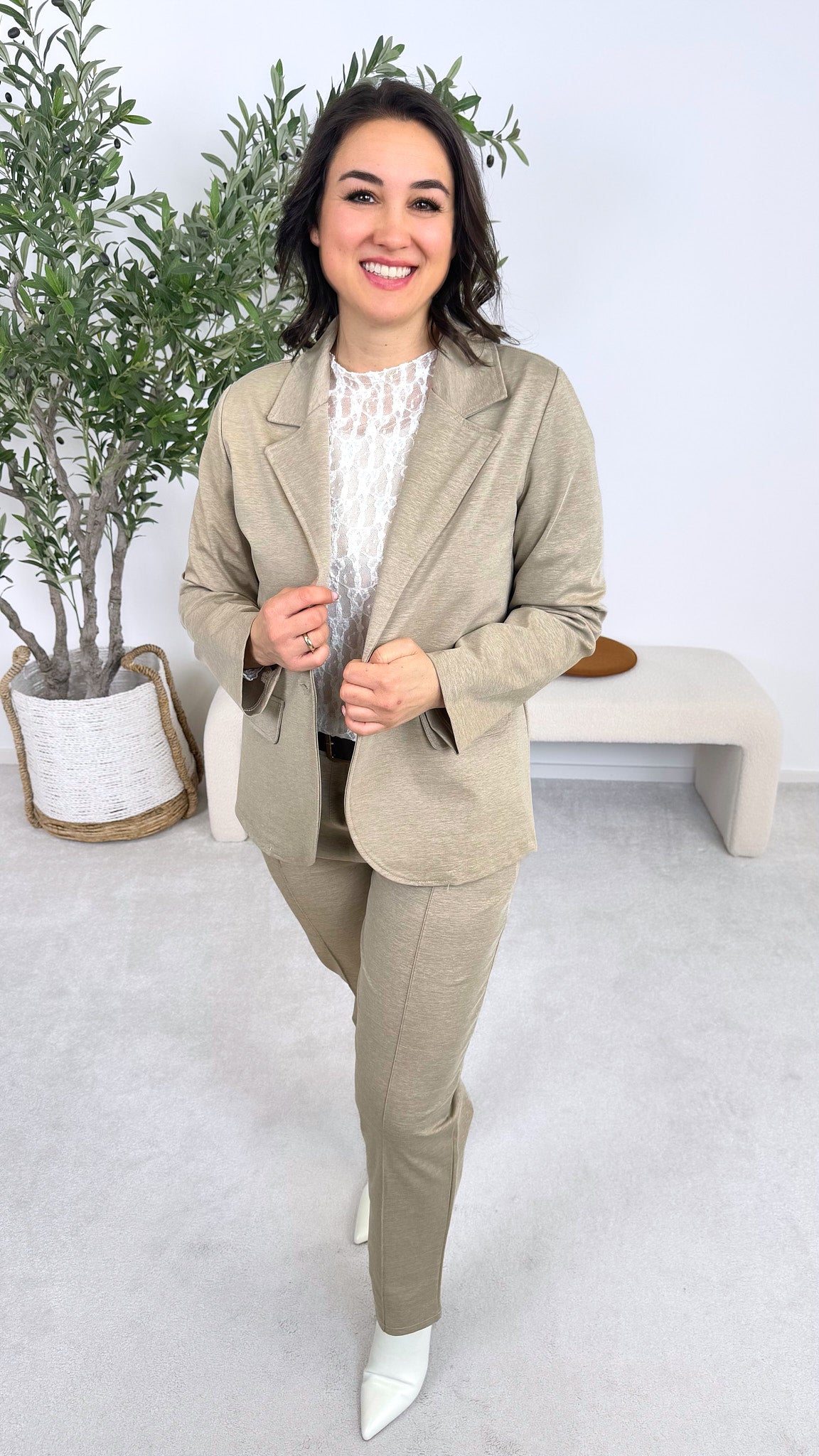 Blazer Chic Balance *Beige* (lieferbar ab 16.2.26)