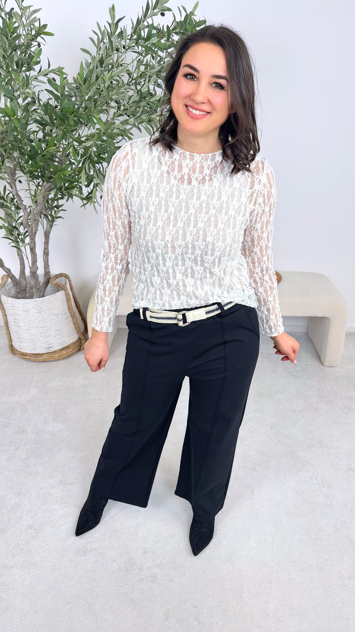 Hose Casual Rope *Schwarz*