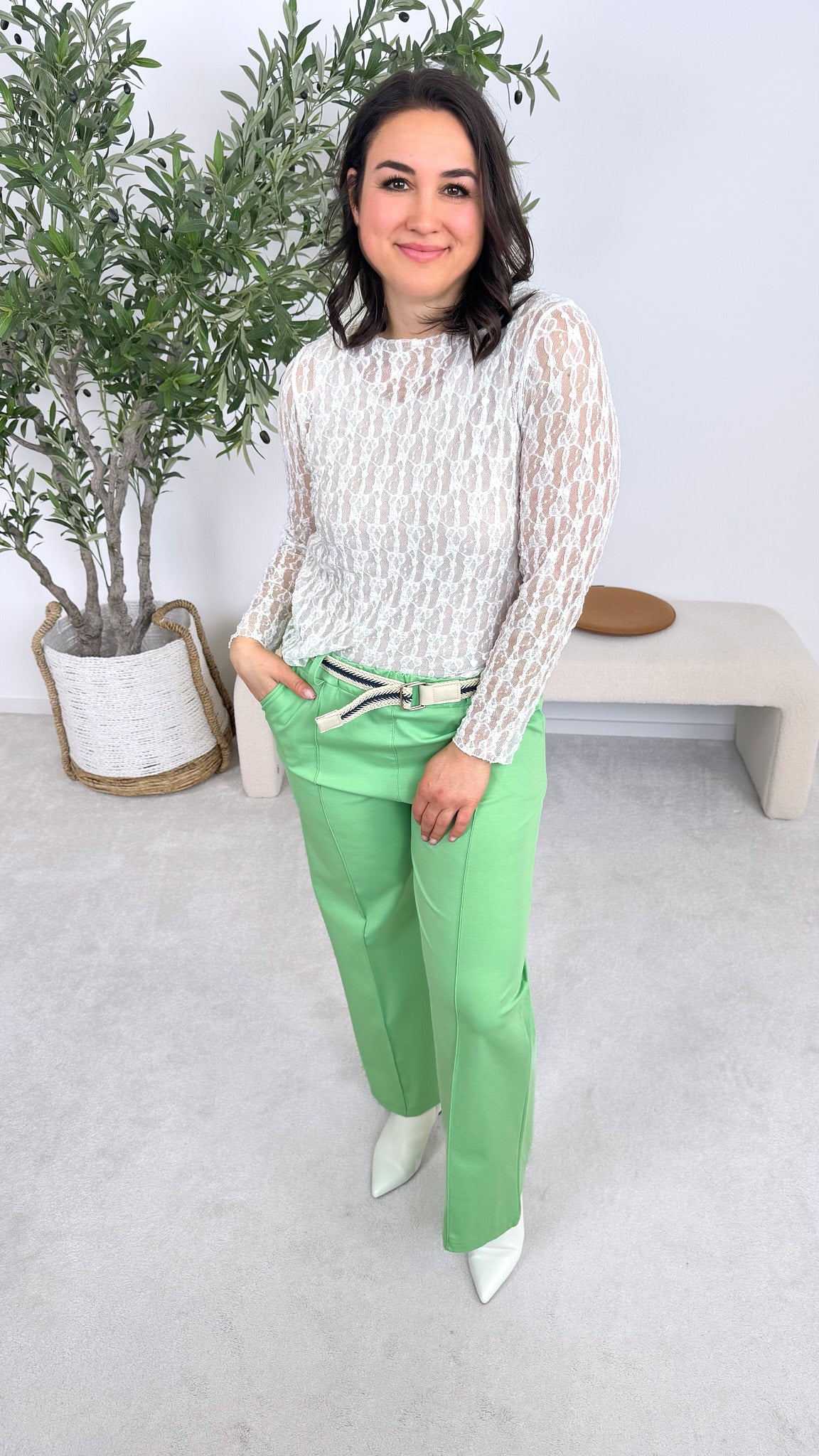 Hose Casual Rope *Grün*